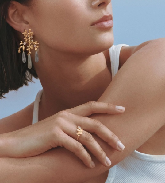 BoHo sormus 18k ja Dia 0,208ct - 2