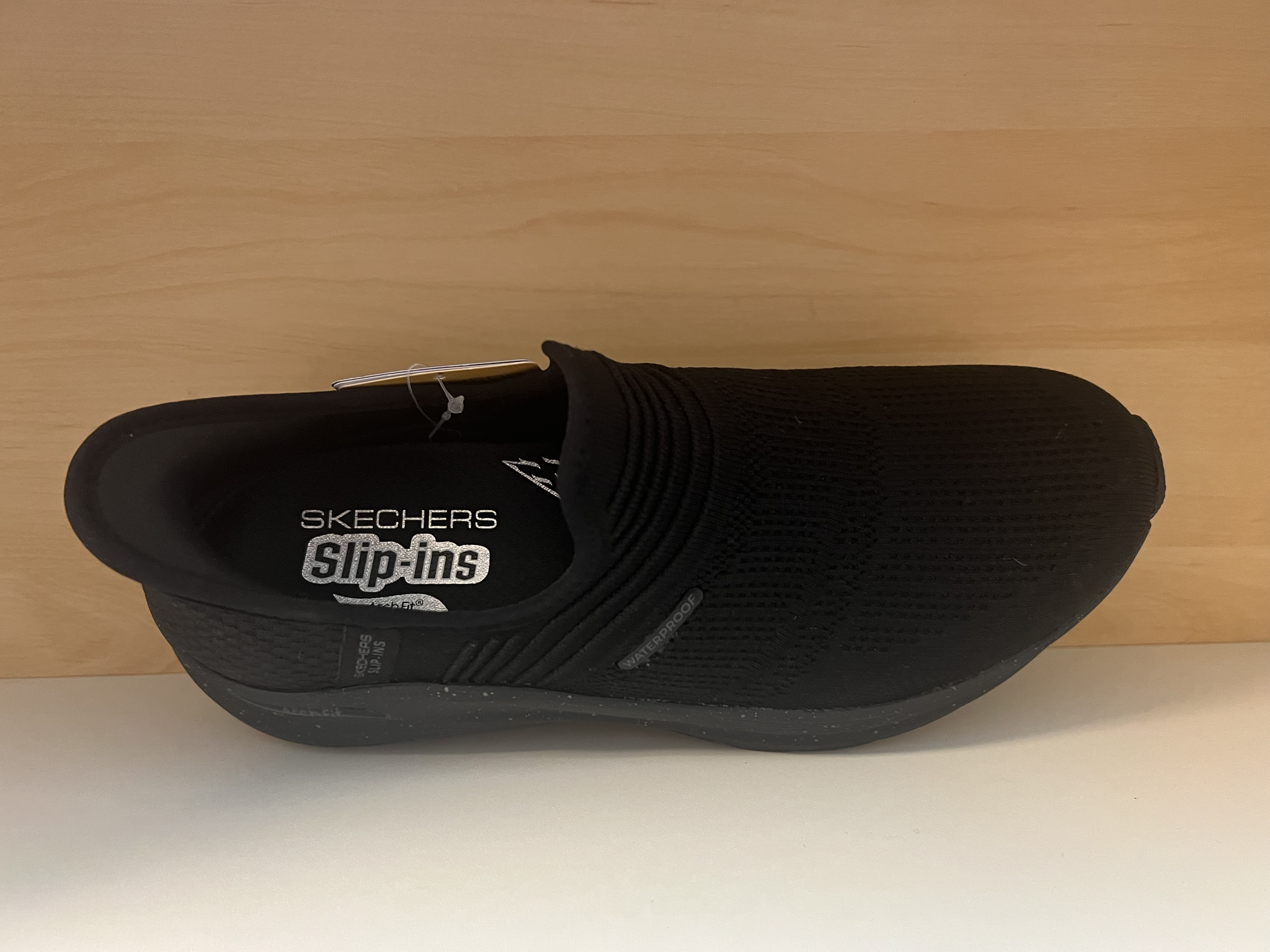 Skechers damsko Arch-Fit med Slip-Ins häl (bara att kliva i) Svart Waterproof. - 2