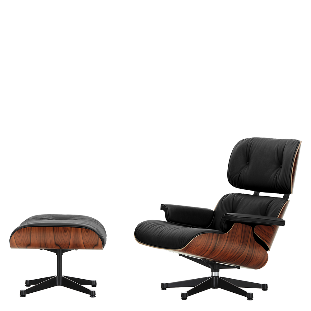Eames Lounge Chair Armchair - Santos Palisander (leather) - Vitra