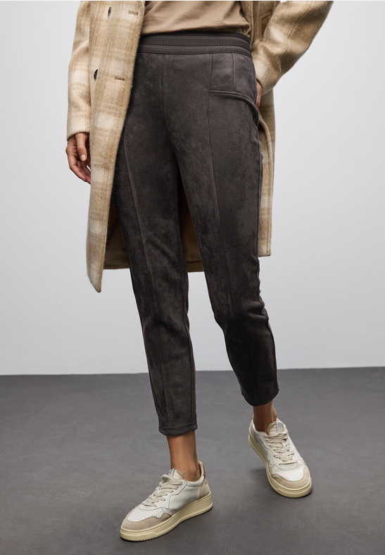 Style LTD QR Hope Velour - Darkest Brown - Street One