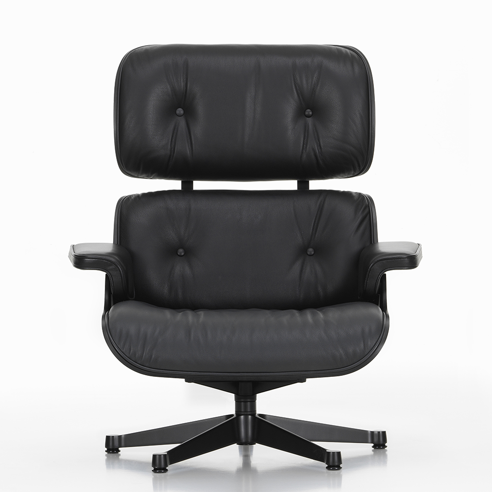 Eames Lounge Chair Fåtölj - Chestnut black (Läder) - Vitra - 4