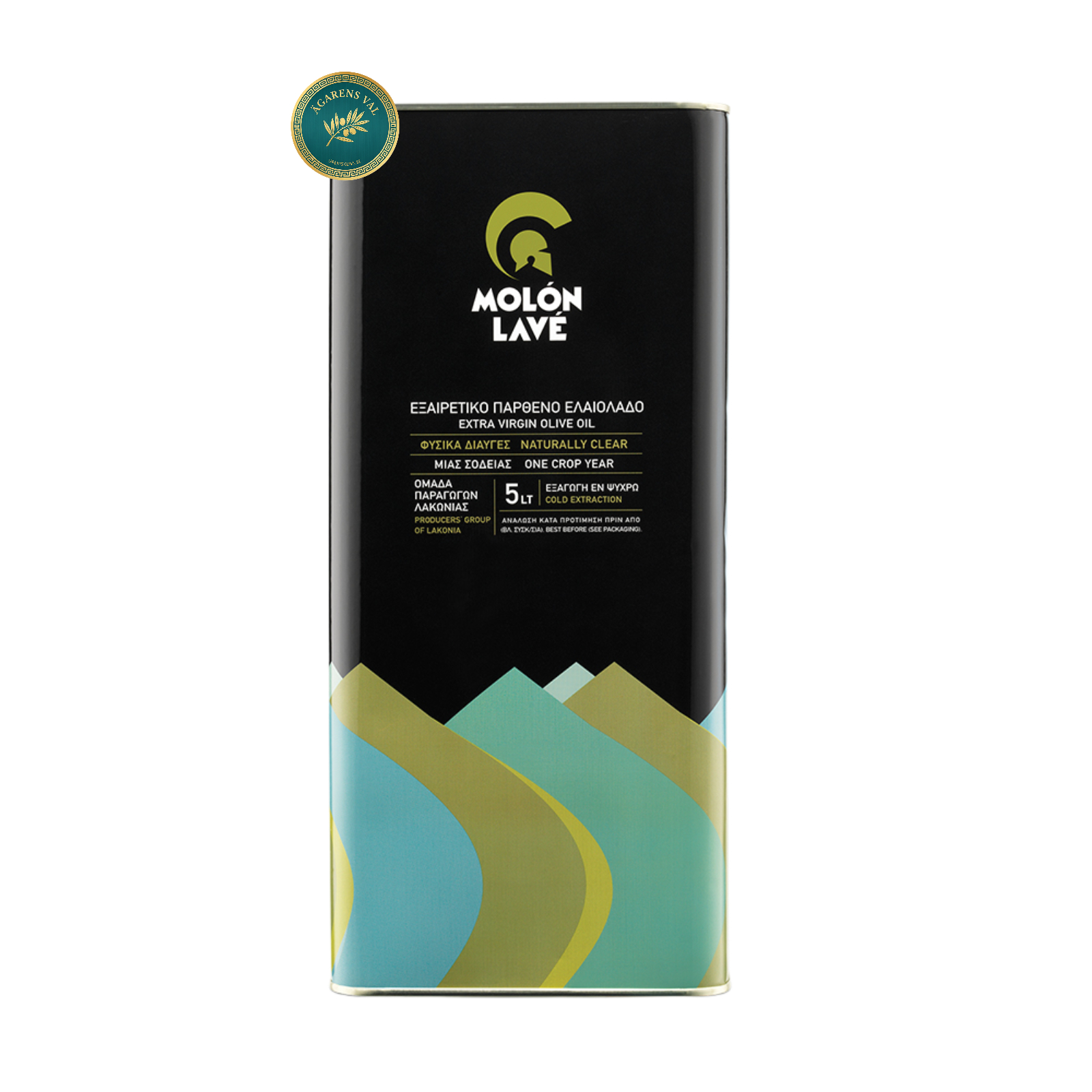 olive oil extra virgin MOLON LAVE 5L, from Lakonia , free shipping