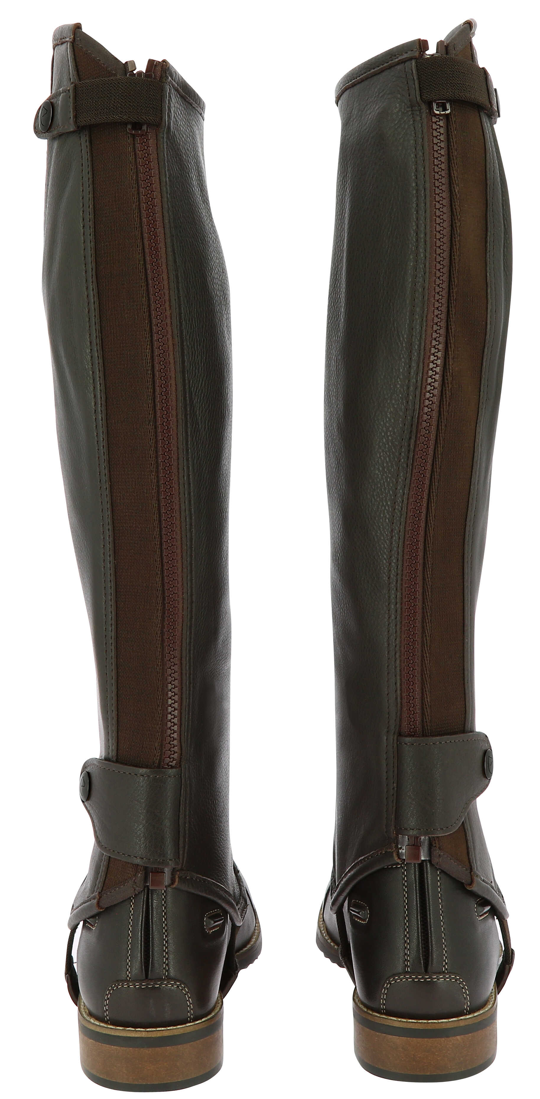 Equitheme Soft Half Chaps, Tall Brown - 5