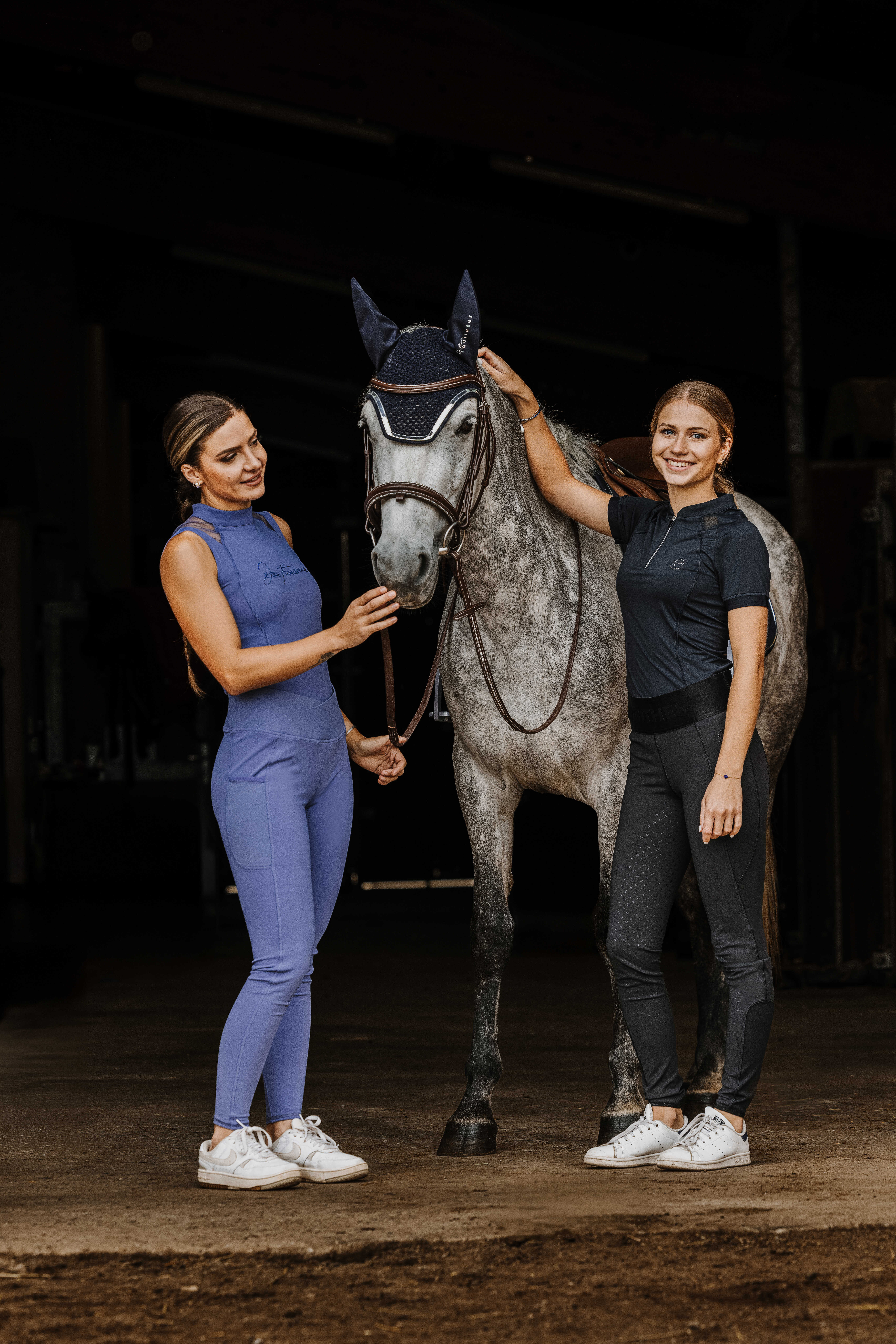 Equitheme Je T'aime Flora Riding Tights Purple - 11