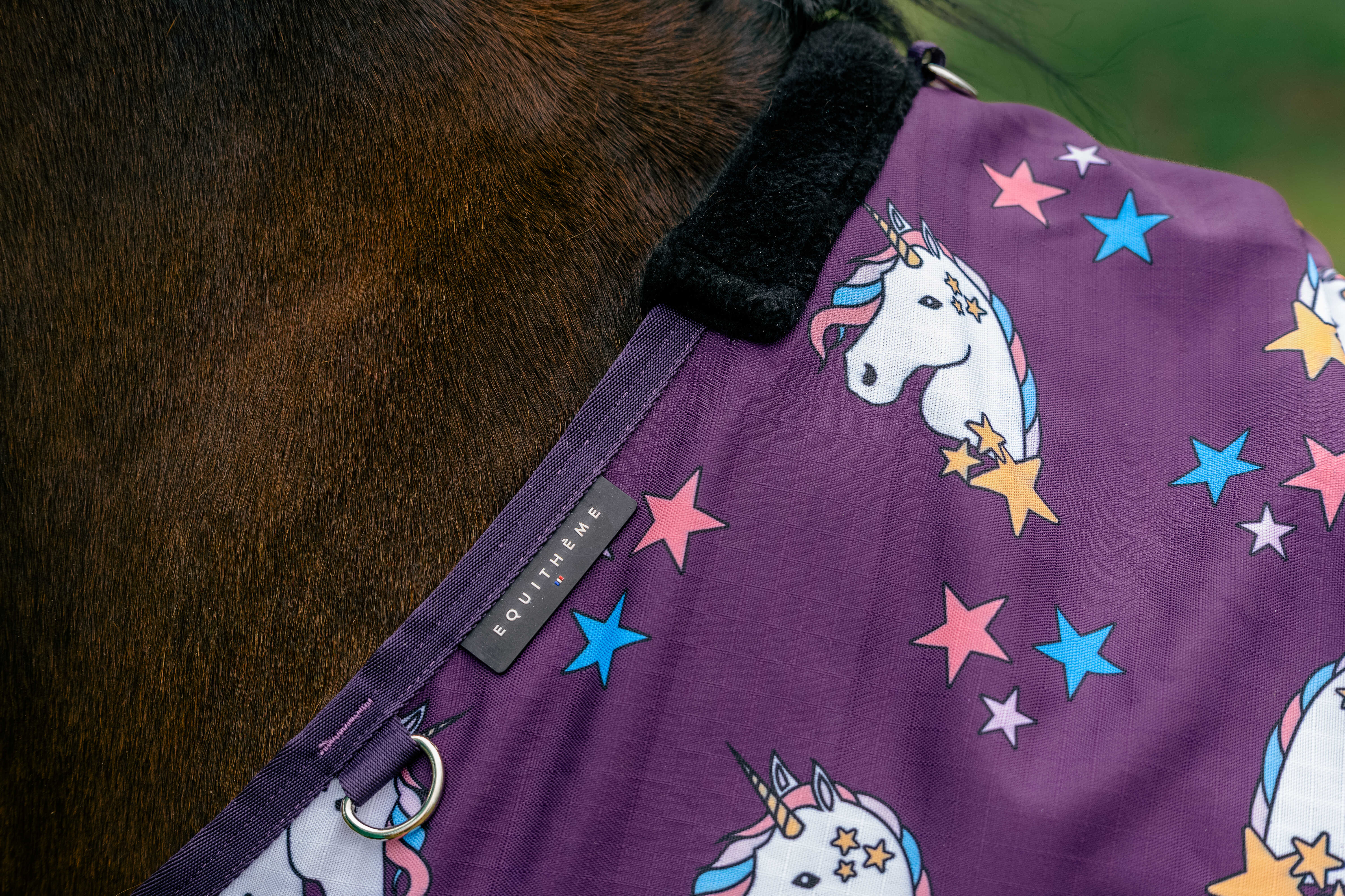 Equitheme Unicorn Horse Rug 600 D Plum - 3