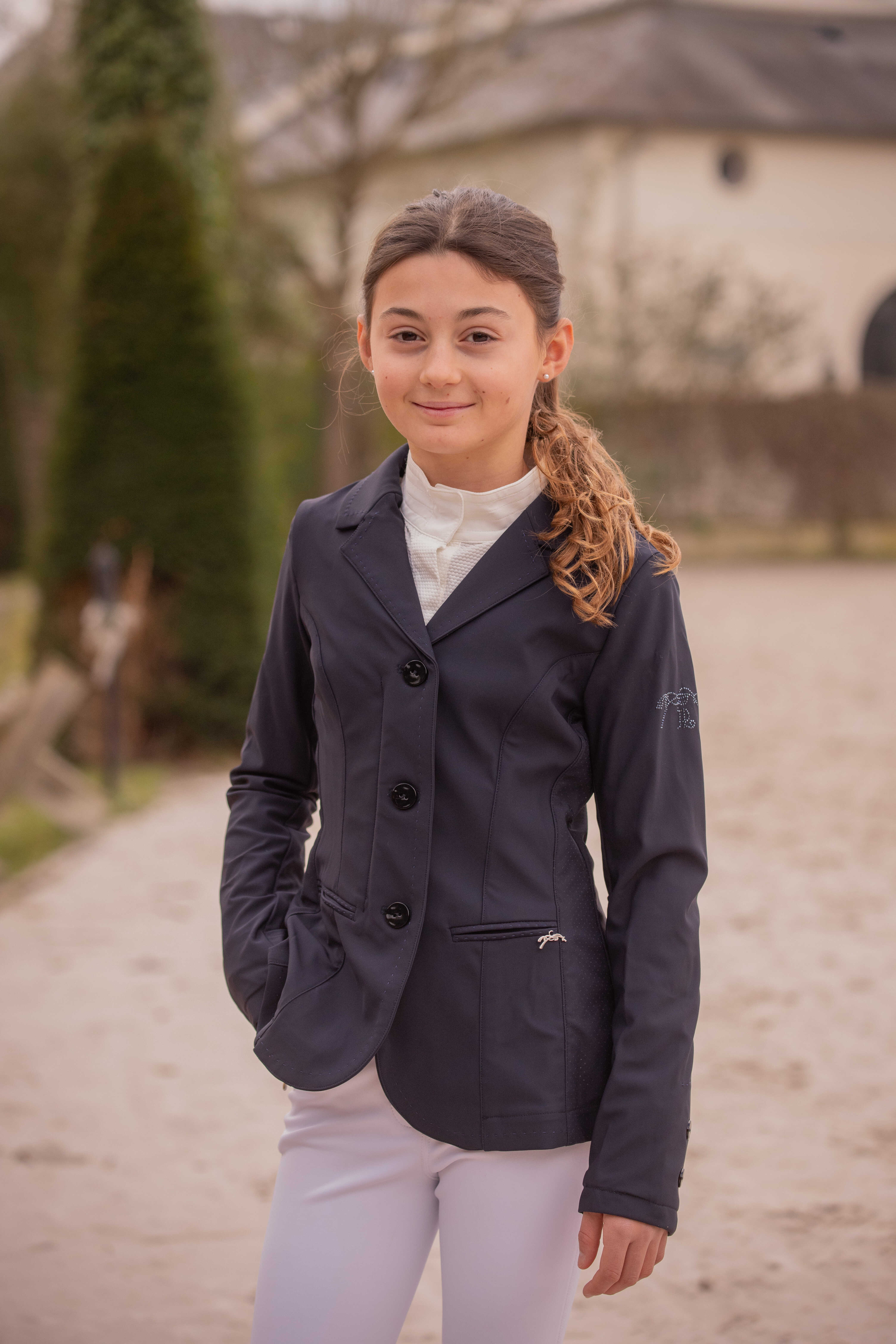 Penelope Eden Calista Junior Tävlingskavaj Navy (6 år)