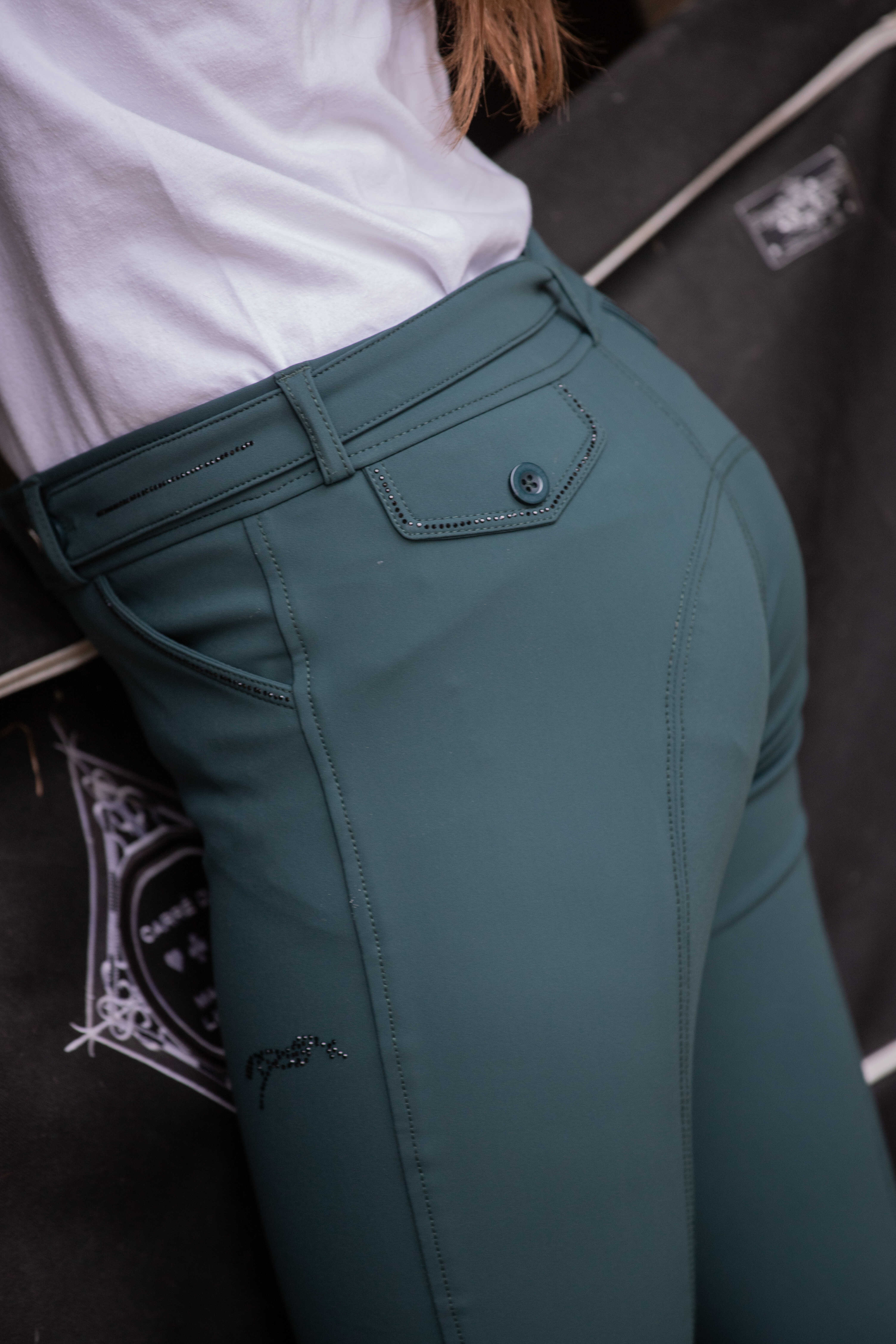 Penelope Eden Elegance Junior Ridbyxor Grön (6 år)