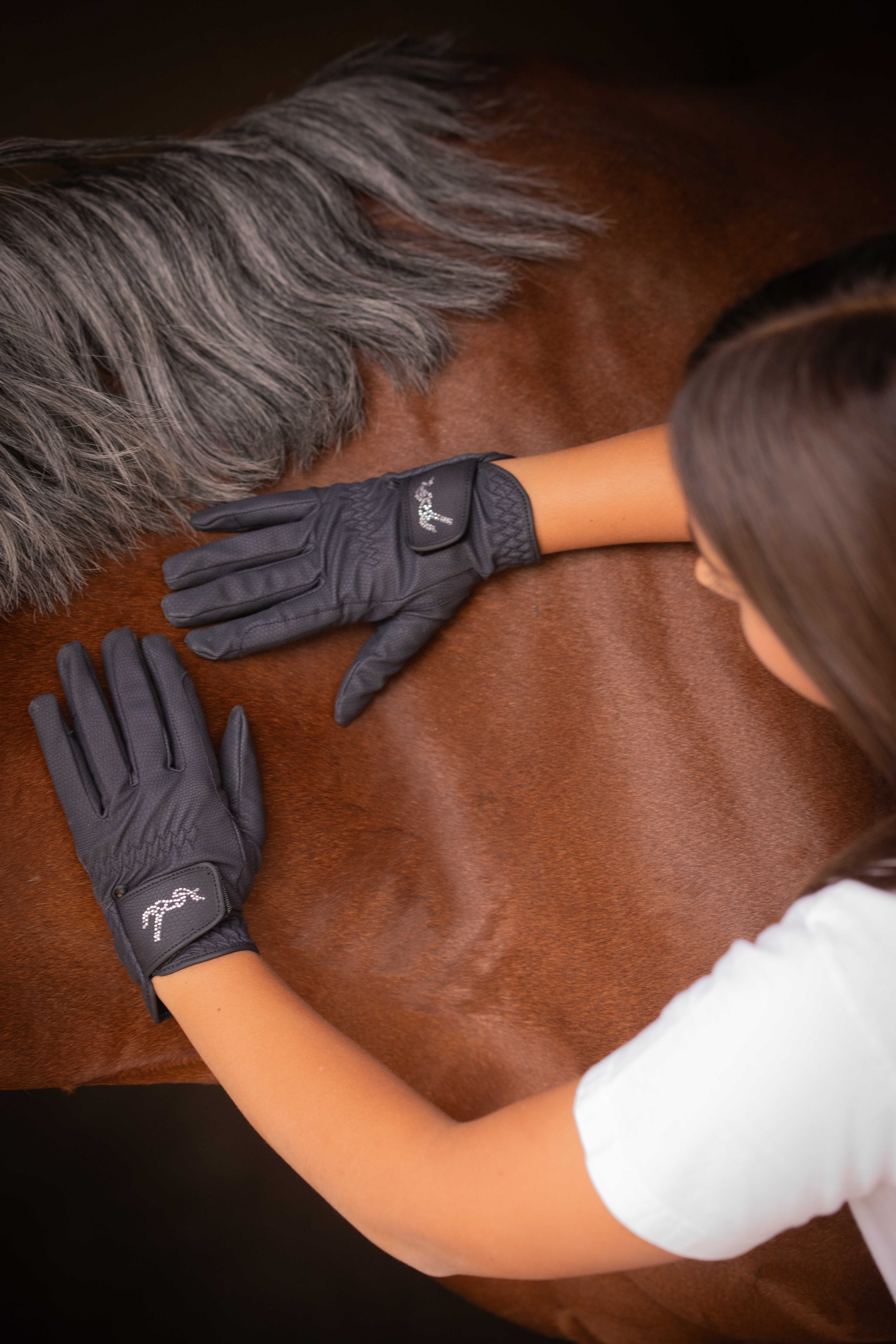 Pénélope Kids Eden Prisma Strass Gloves Navy blue - 7
