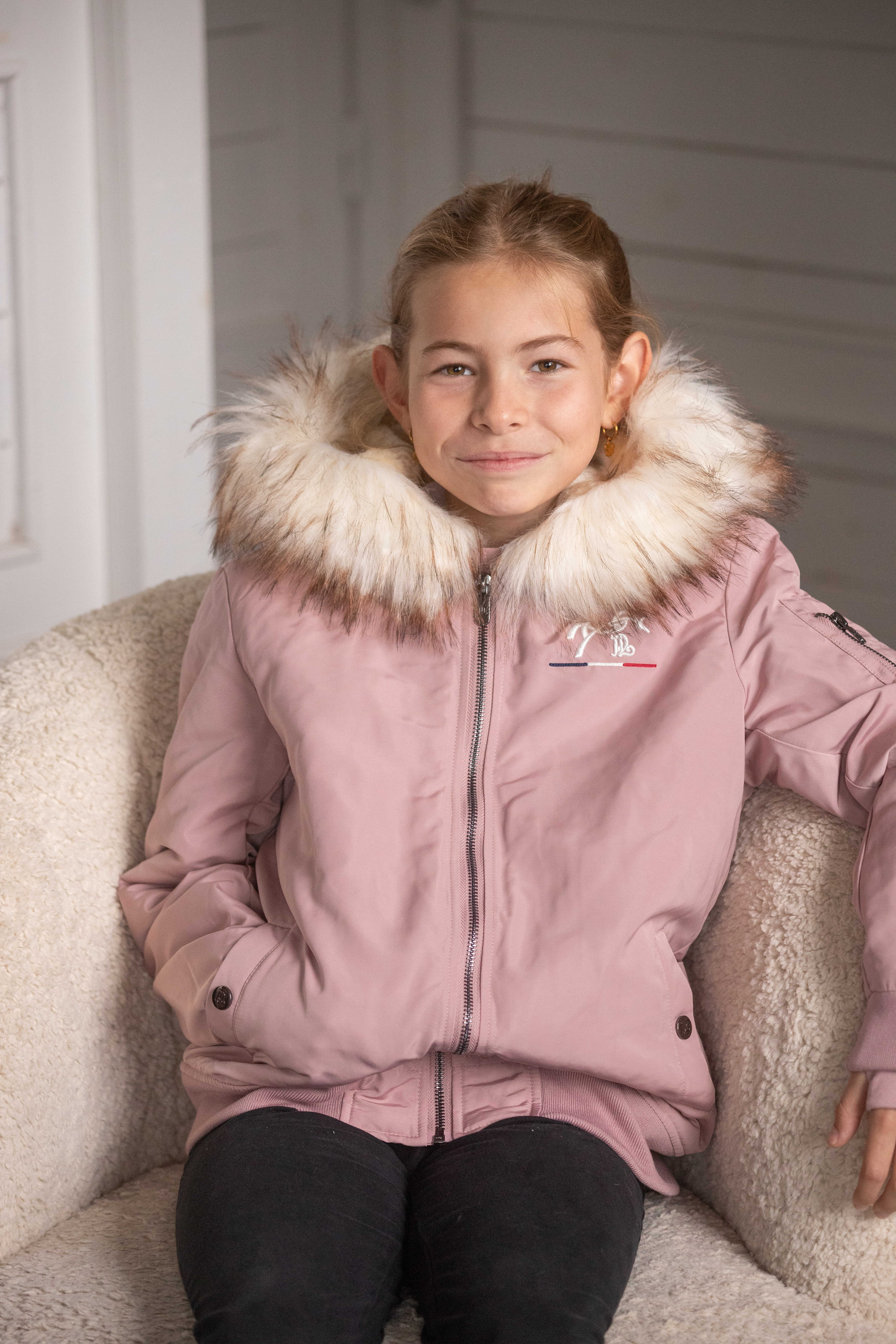 Penelope Eden Lyon Junior Bomberjacka Baby Pink (6 år)