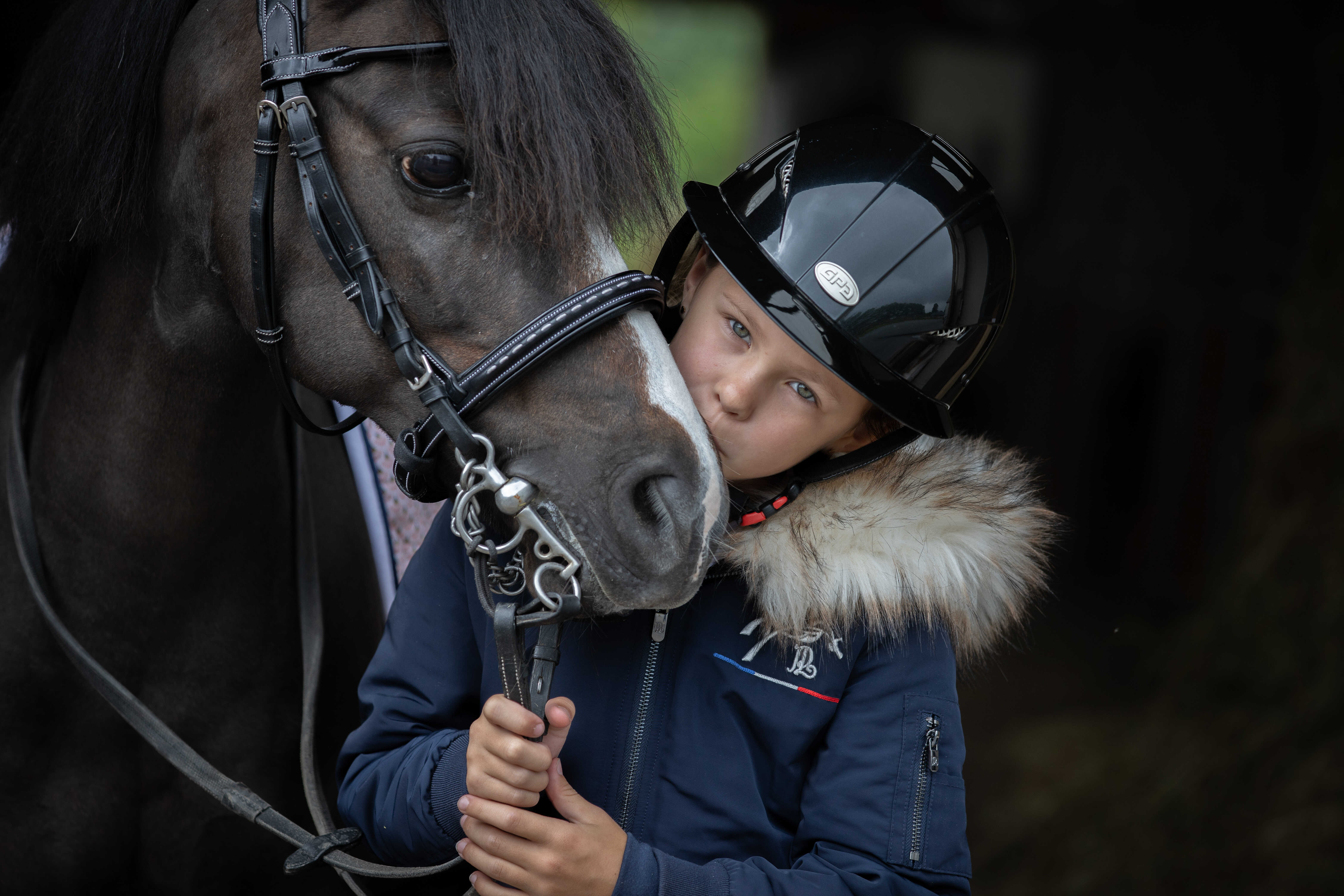 Pénélope Kids Eden Lyon Bomber Jacket Navy blue - 7