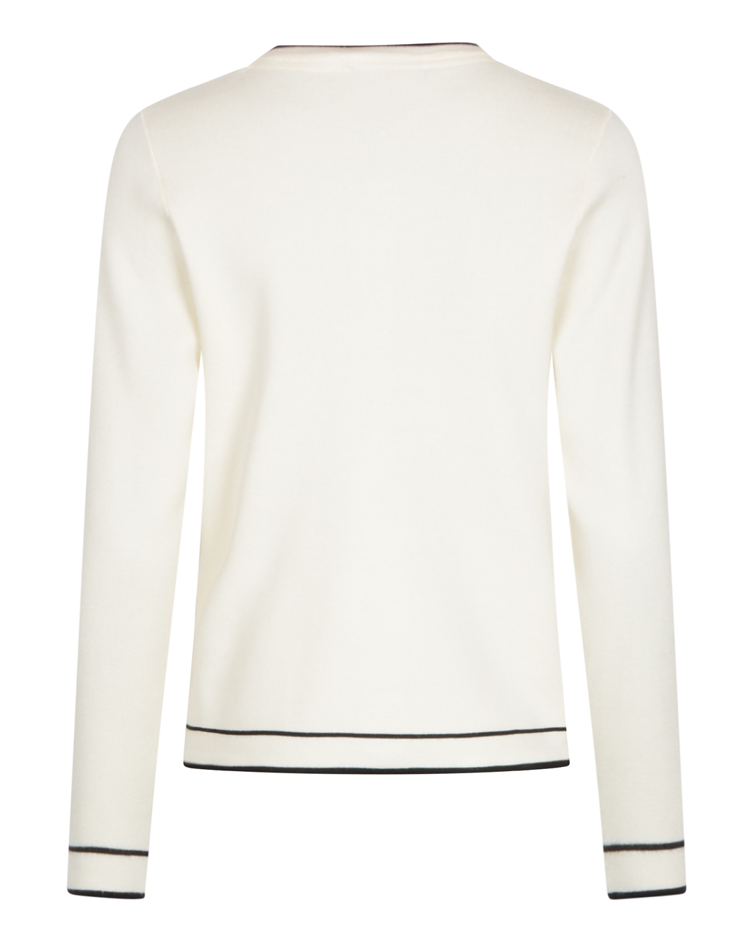 Kofta offwhite/svart med ficka - 2