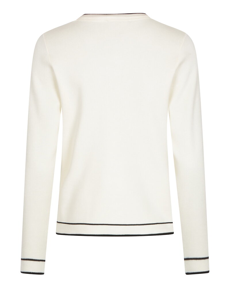Kofta offwhite/svart med ficka