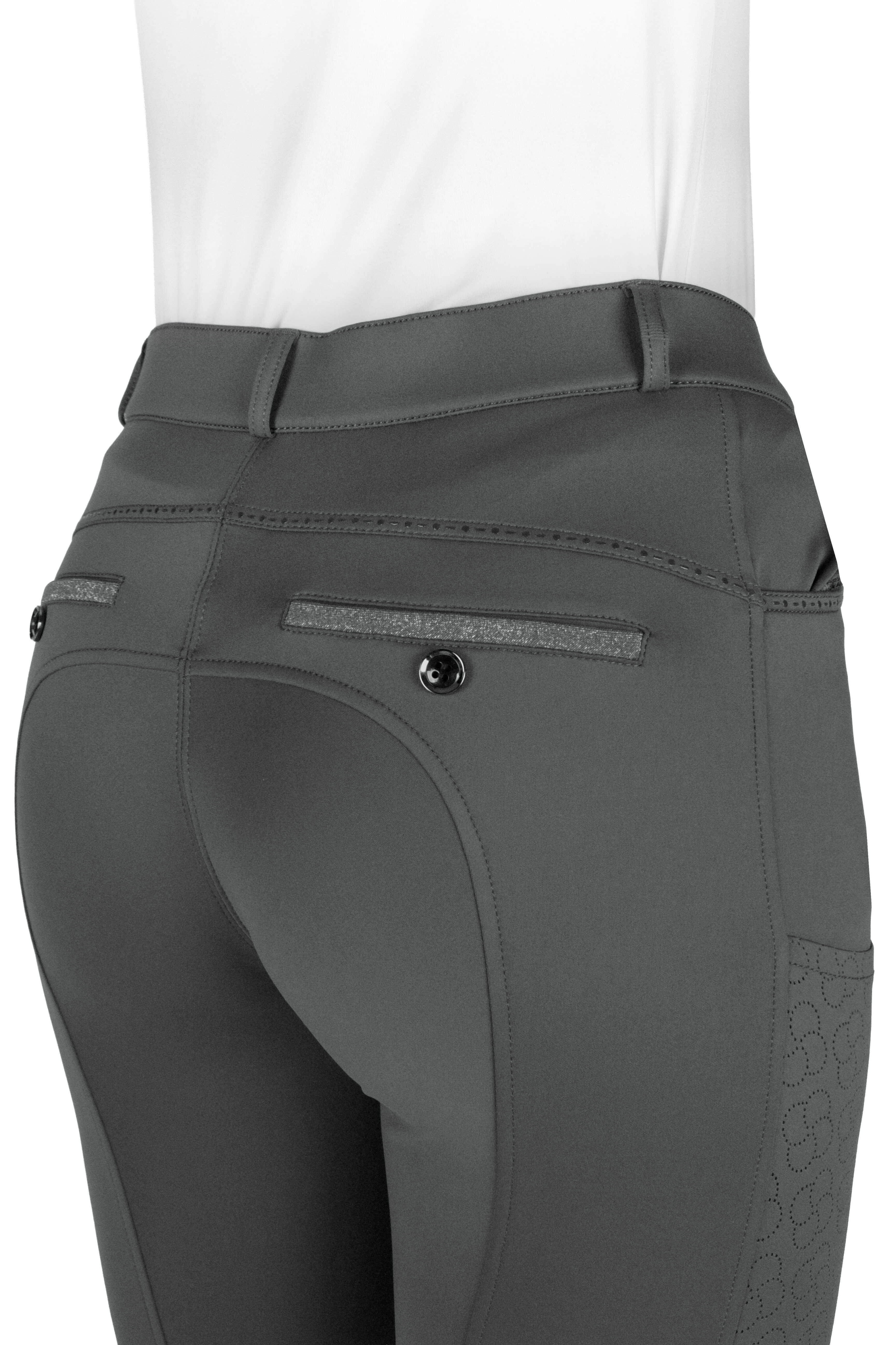 Equitheme Capucine Riding Breeches Grey-green - 2