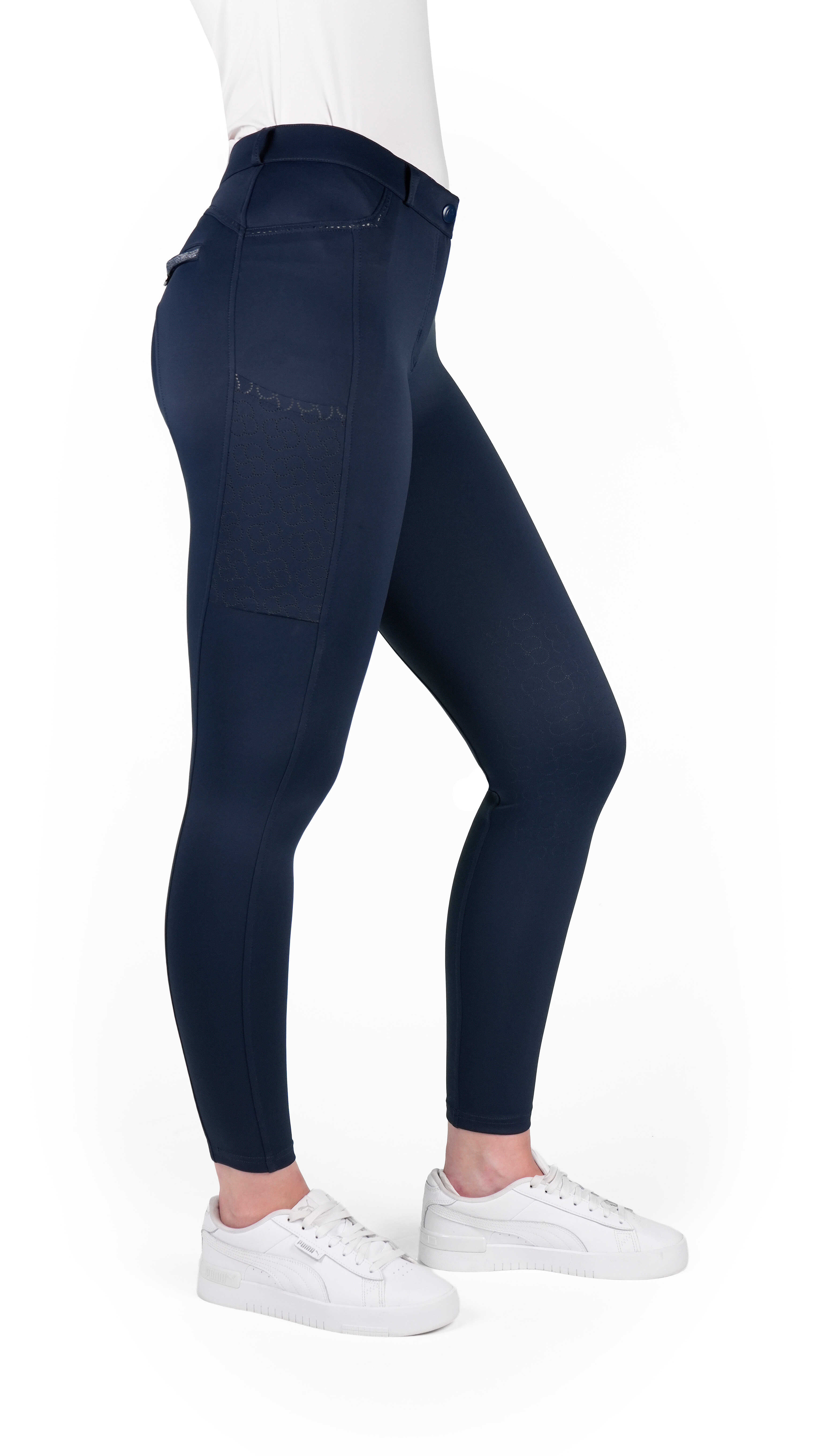 Equitheme Capucine Ridbyxor Navy - 2