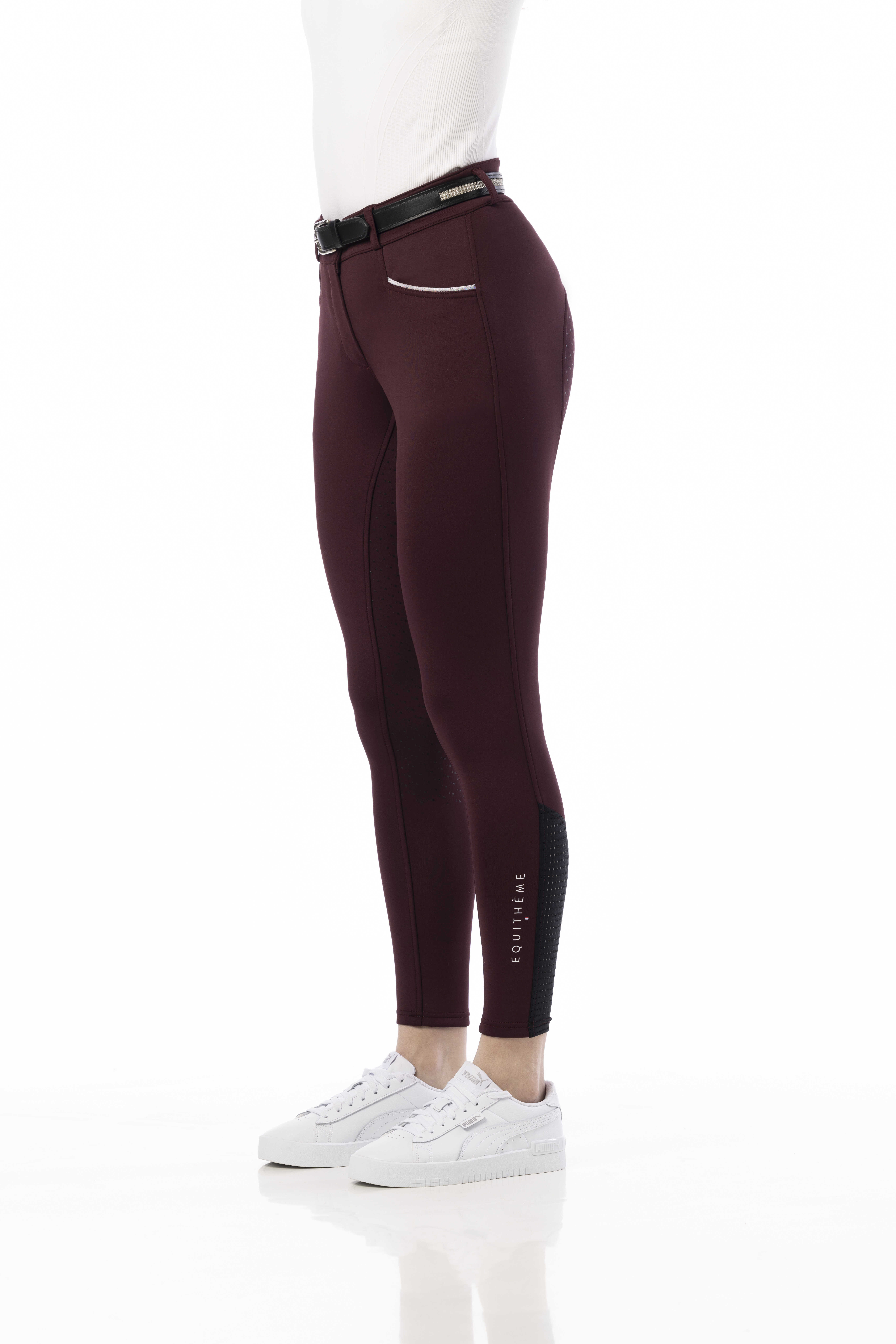 Equitheme Claudine Riding Breeches Burgundy - 4