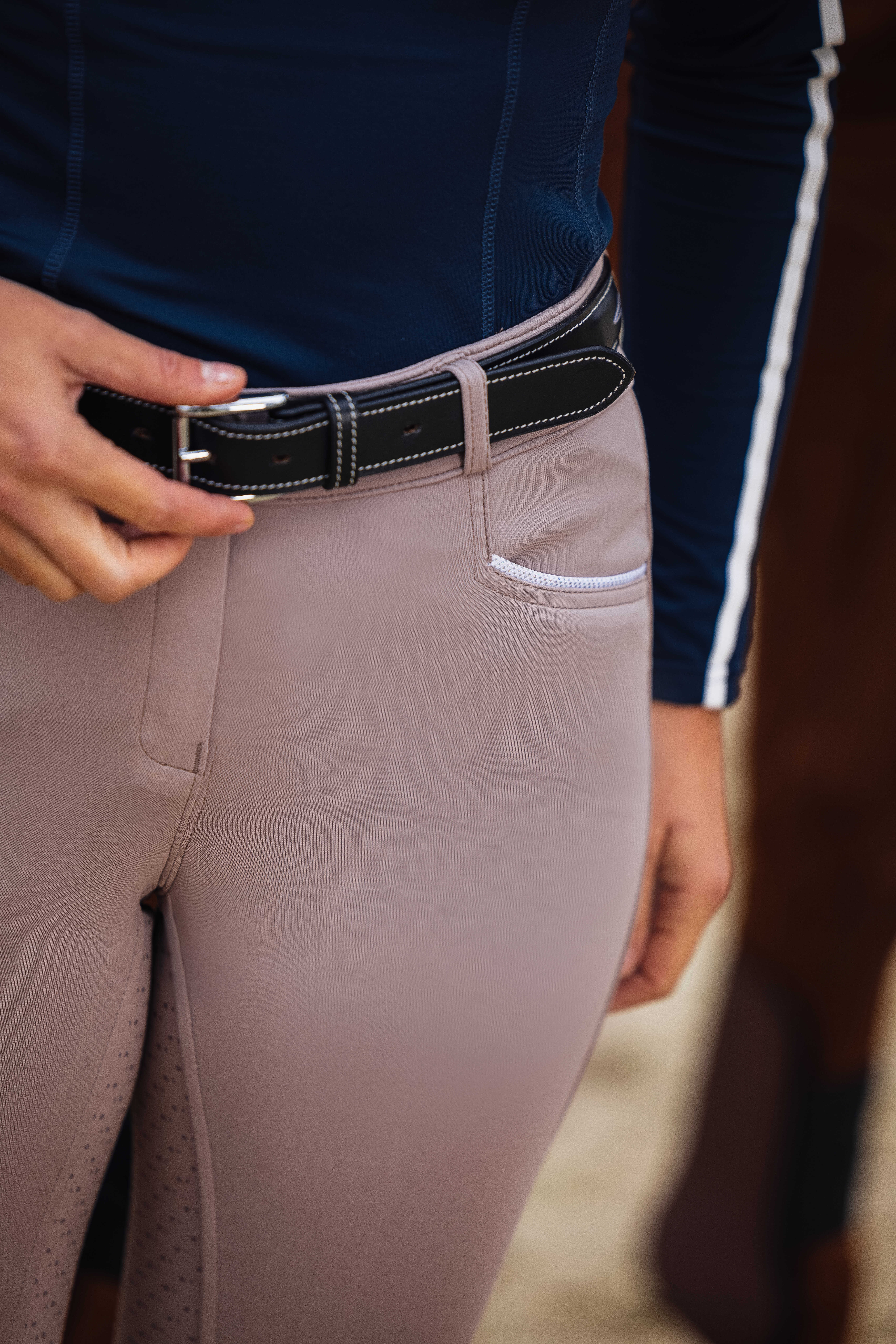 Equitheme Claudine Riding Breeches Taupe - 3