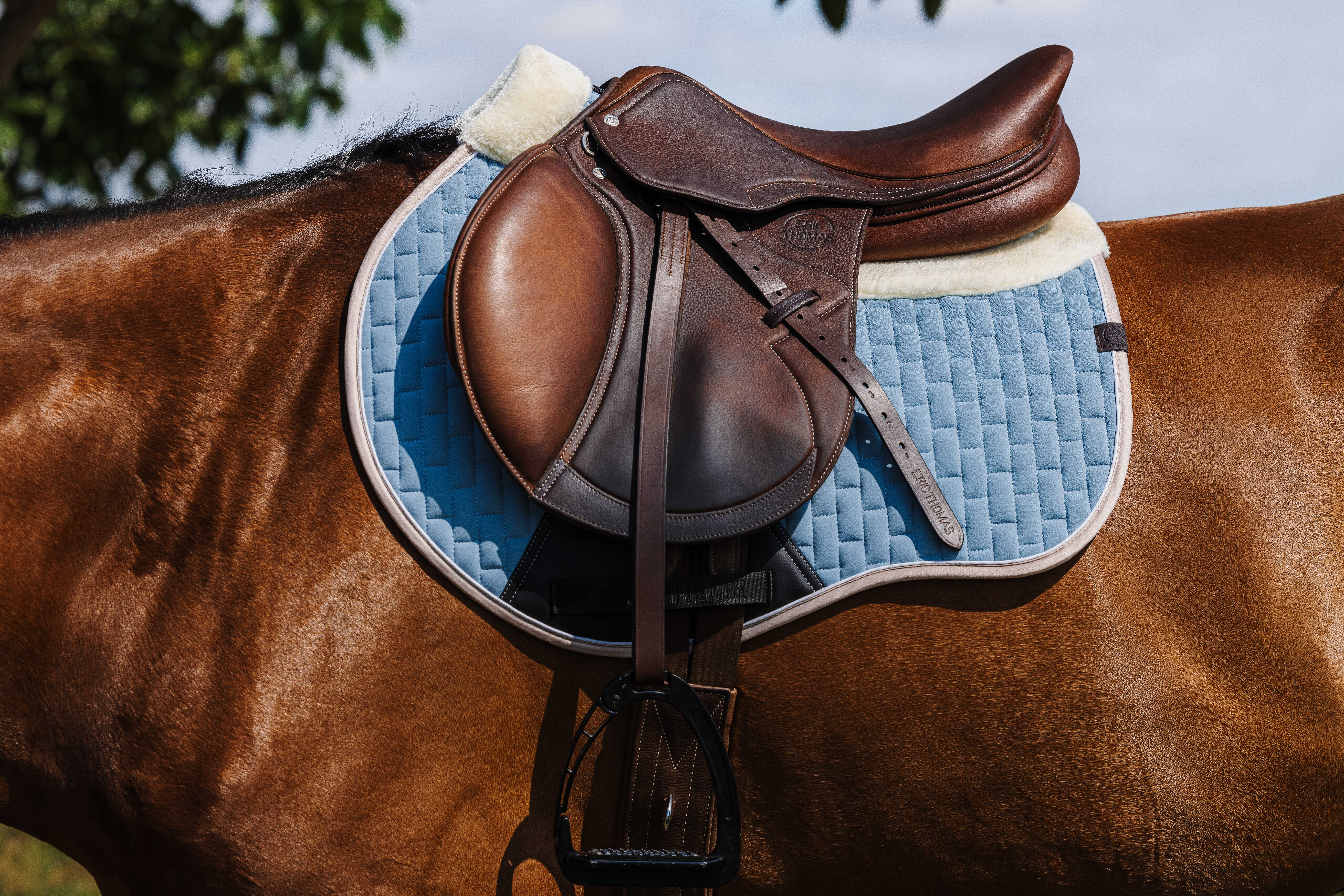 Equitheme Dinard Saddle Pad Blue/light blue - 2