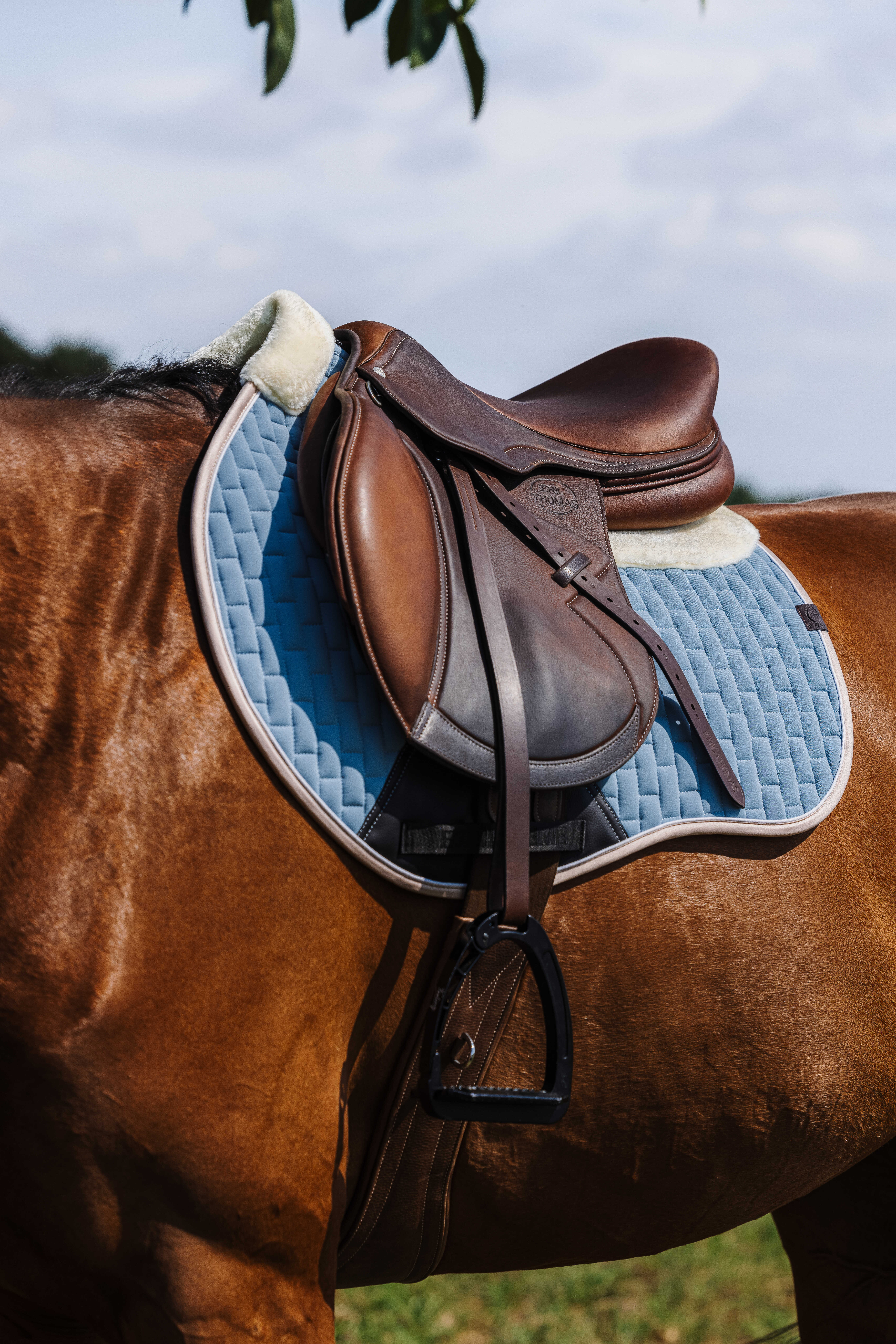 Equitheme Dinard Saddle Pad Blue/light blue - 3