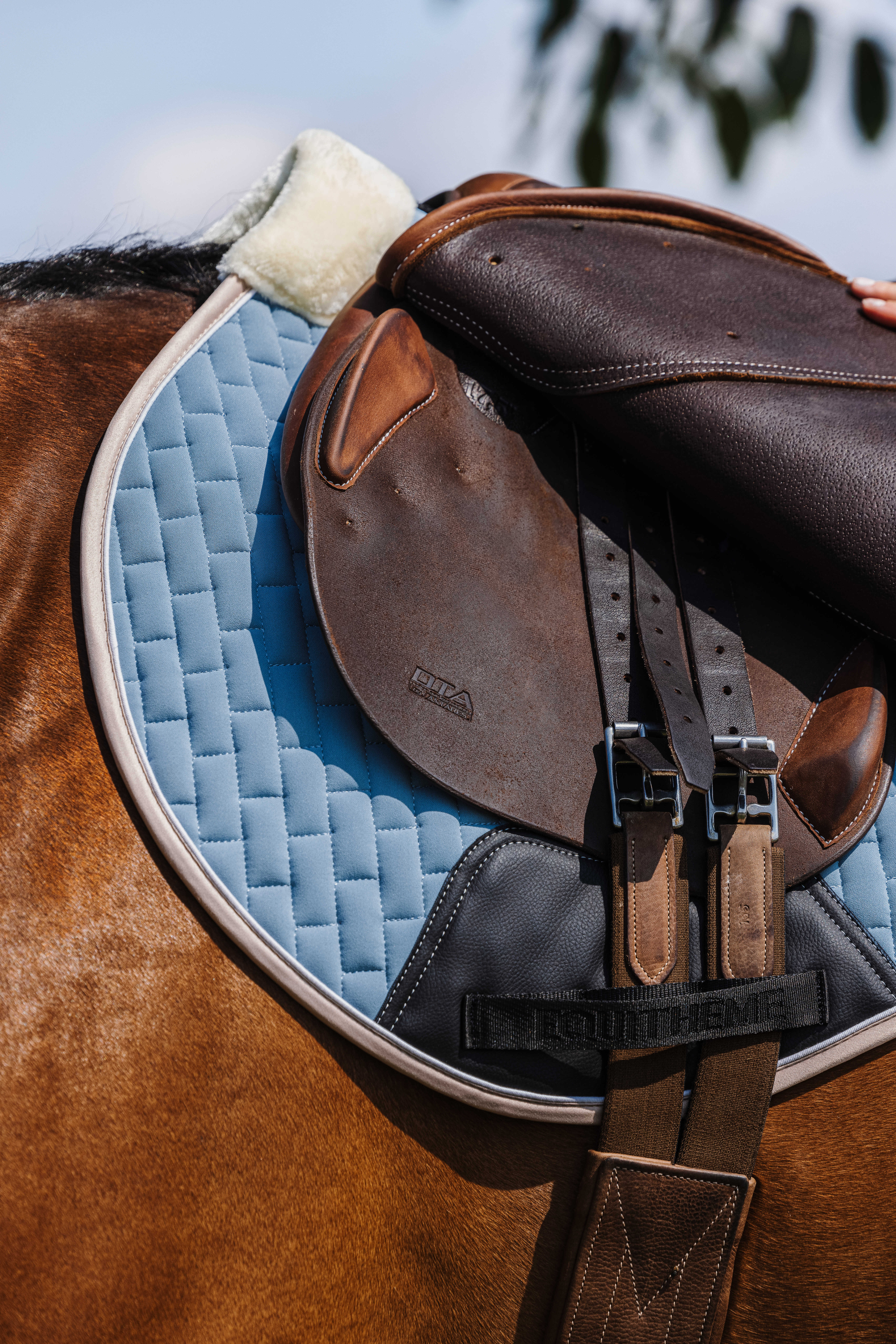 Equitheme Dinard Saddle Pad Blue/light blue - 4