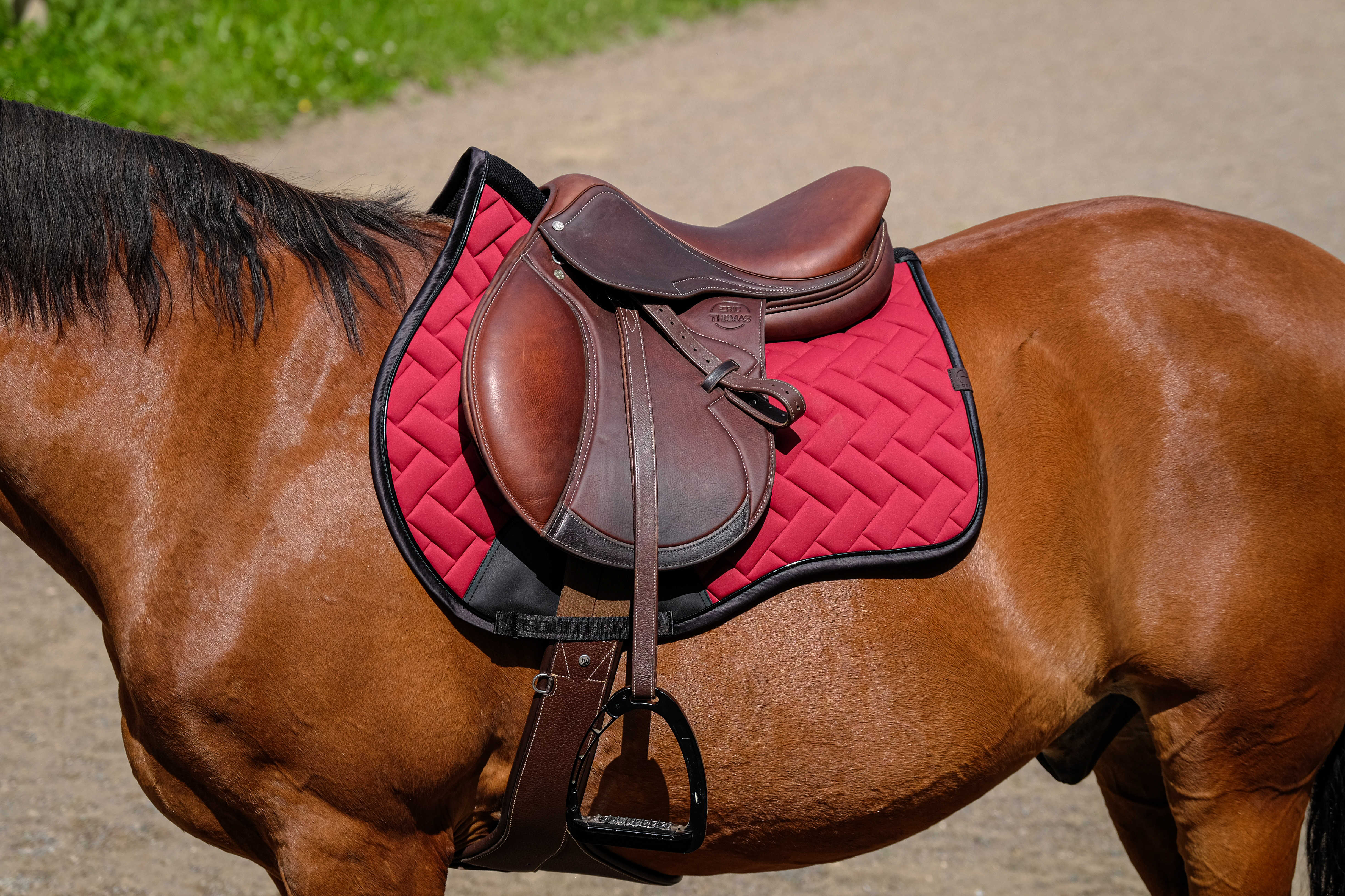 Equitheme Impulsion Saddle Pad Burgundy - 2