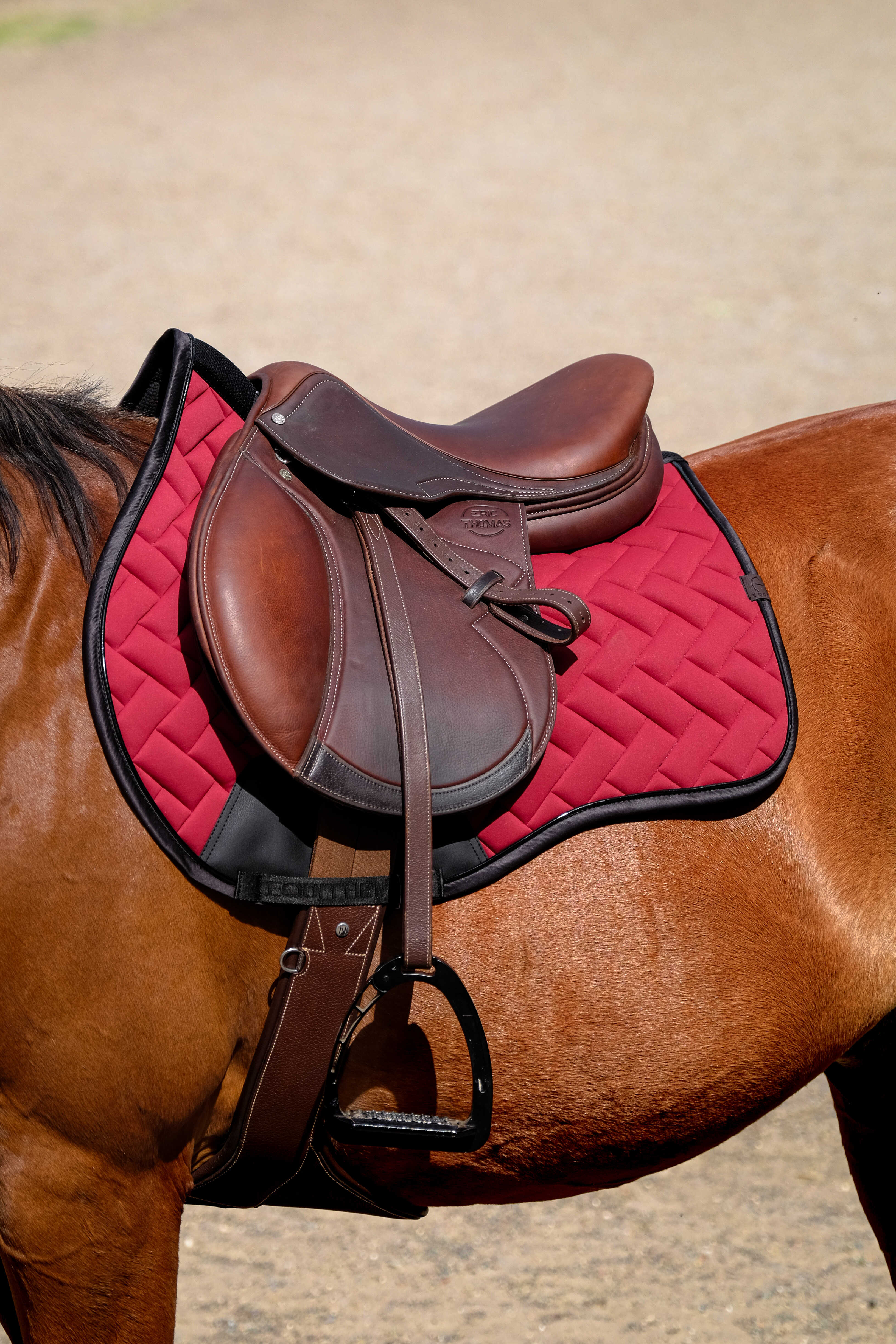 Equitheme Impulsion Saddle Pad Burgundy - 3
