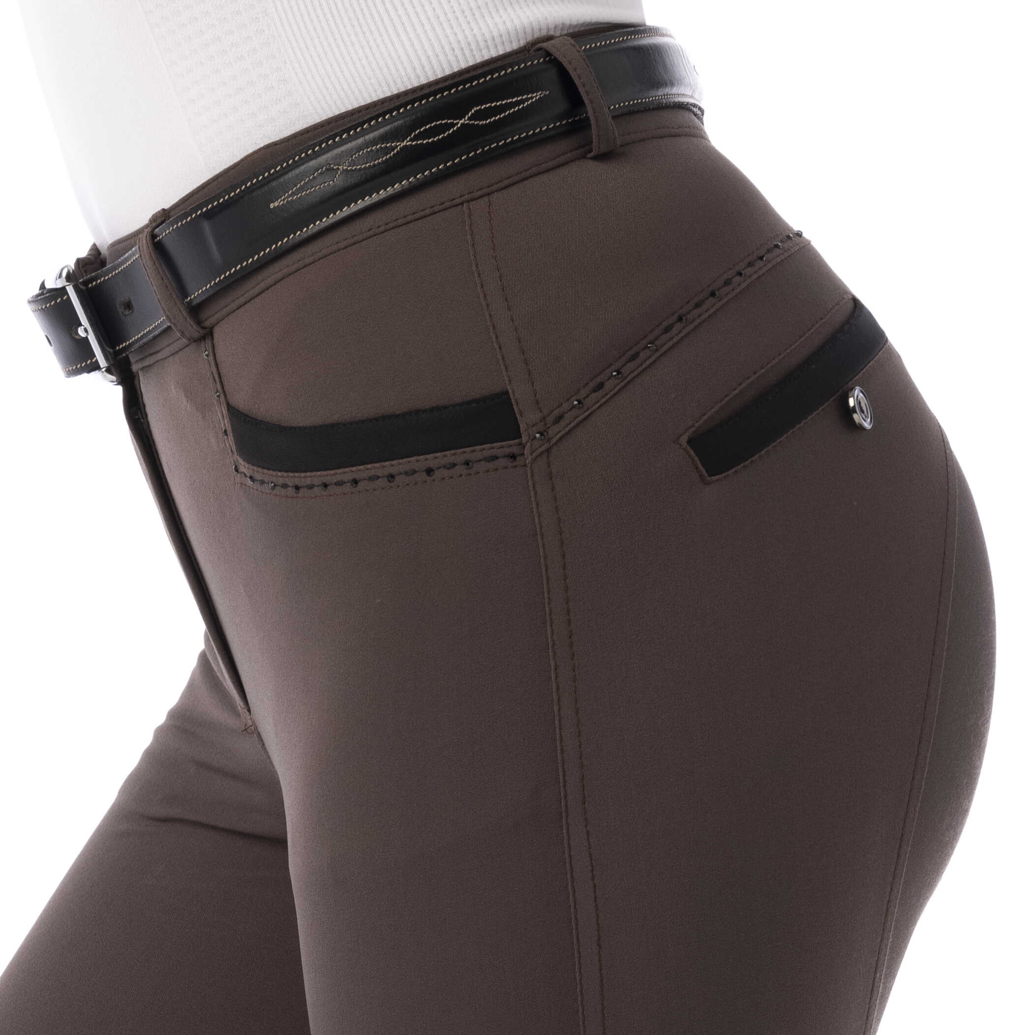 Equitheme Safir Riding Breeches Brown/black - 7