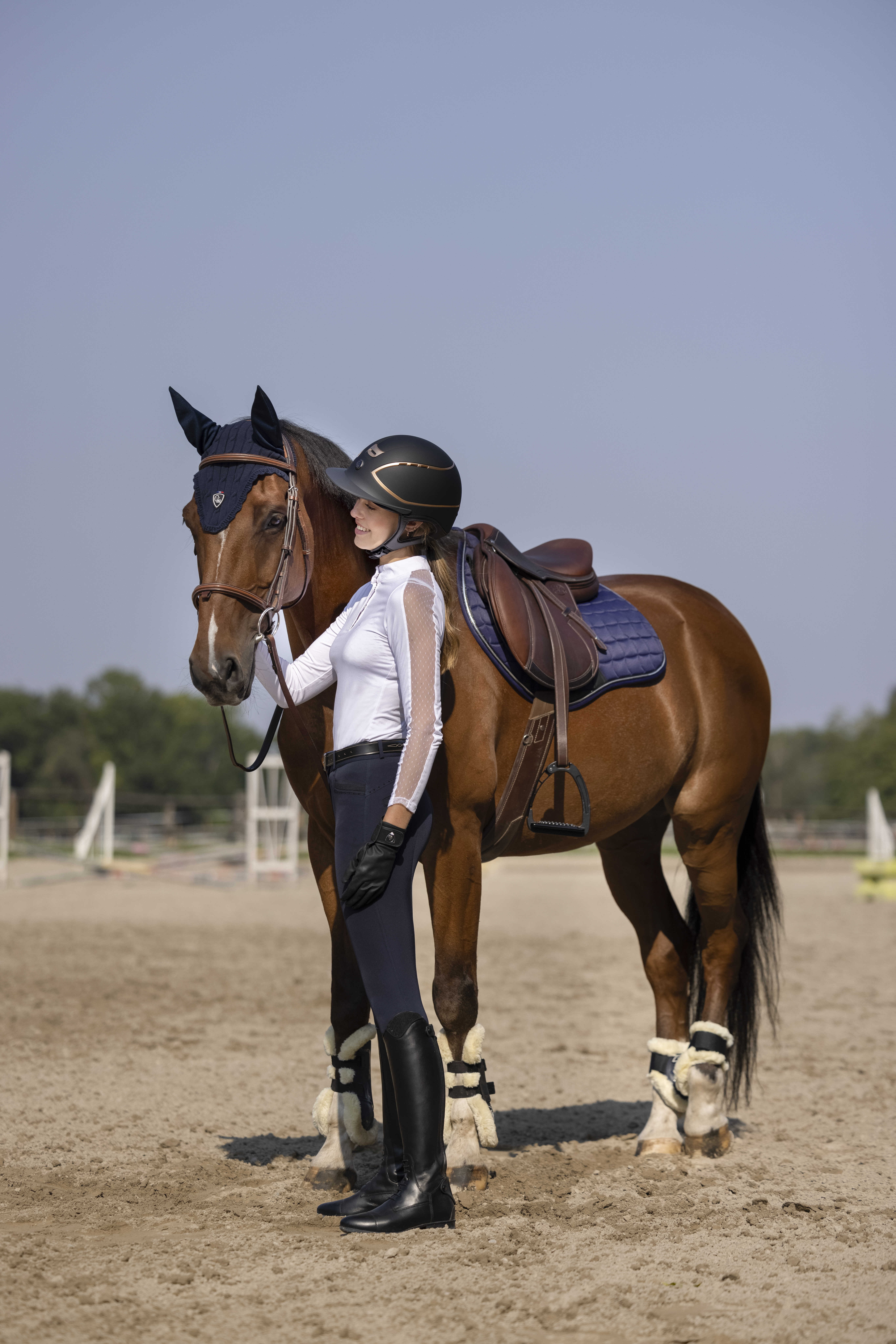 Equitheme Safir Ridbyxor Navy/Svart - 2