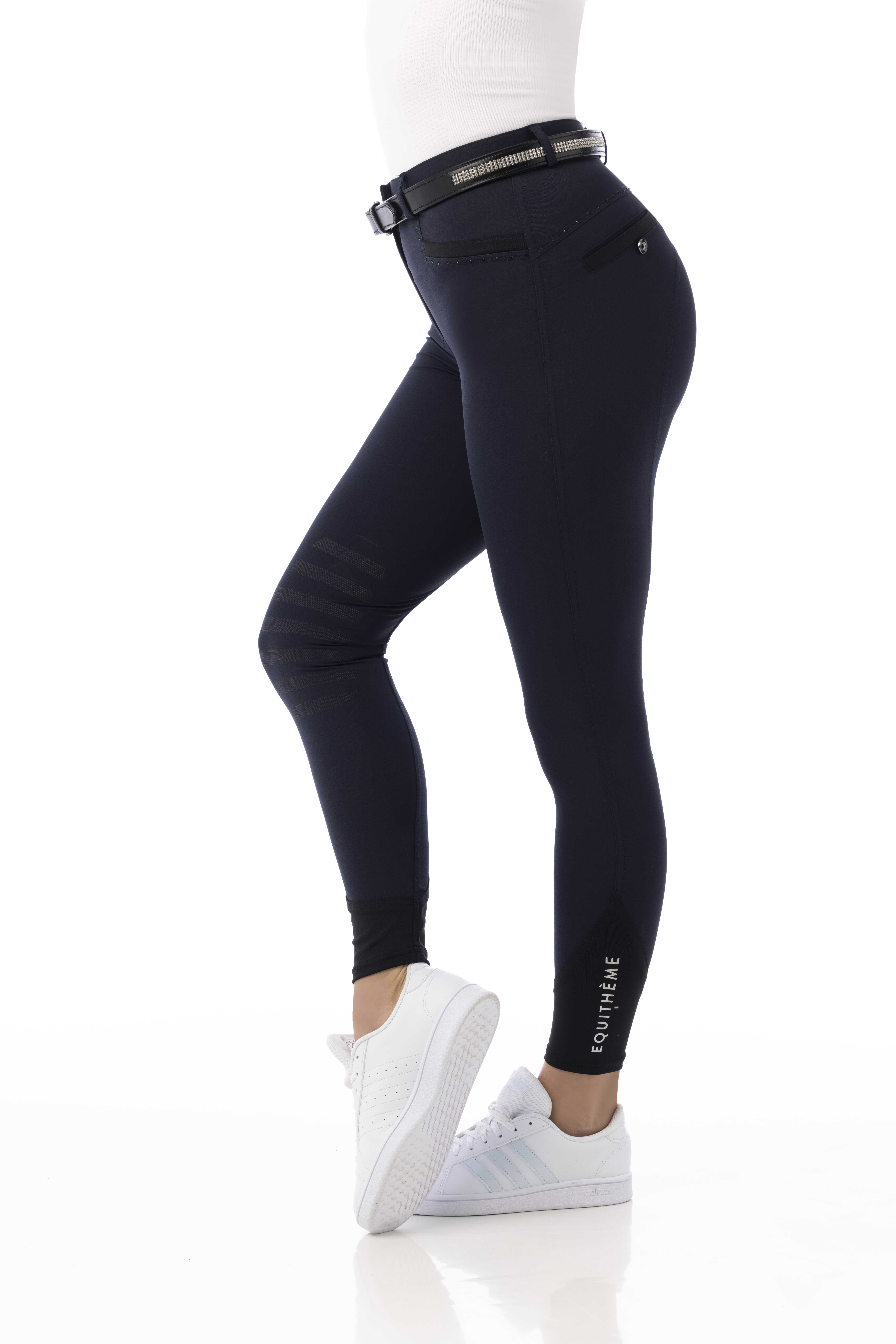 Equithème Kids Safir Ridbyxor Navy/Svart (10 år)