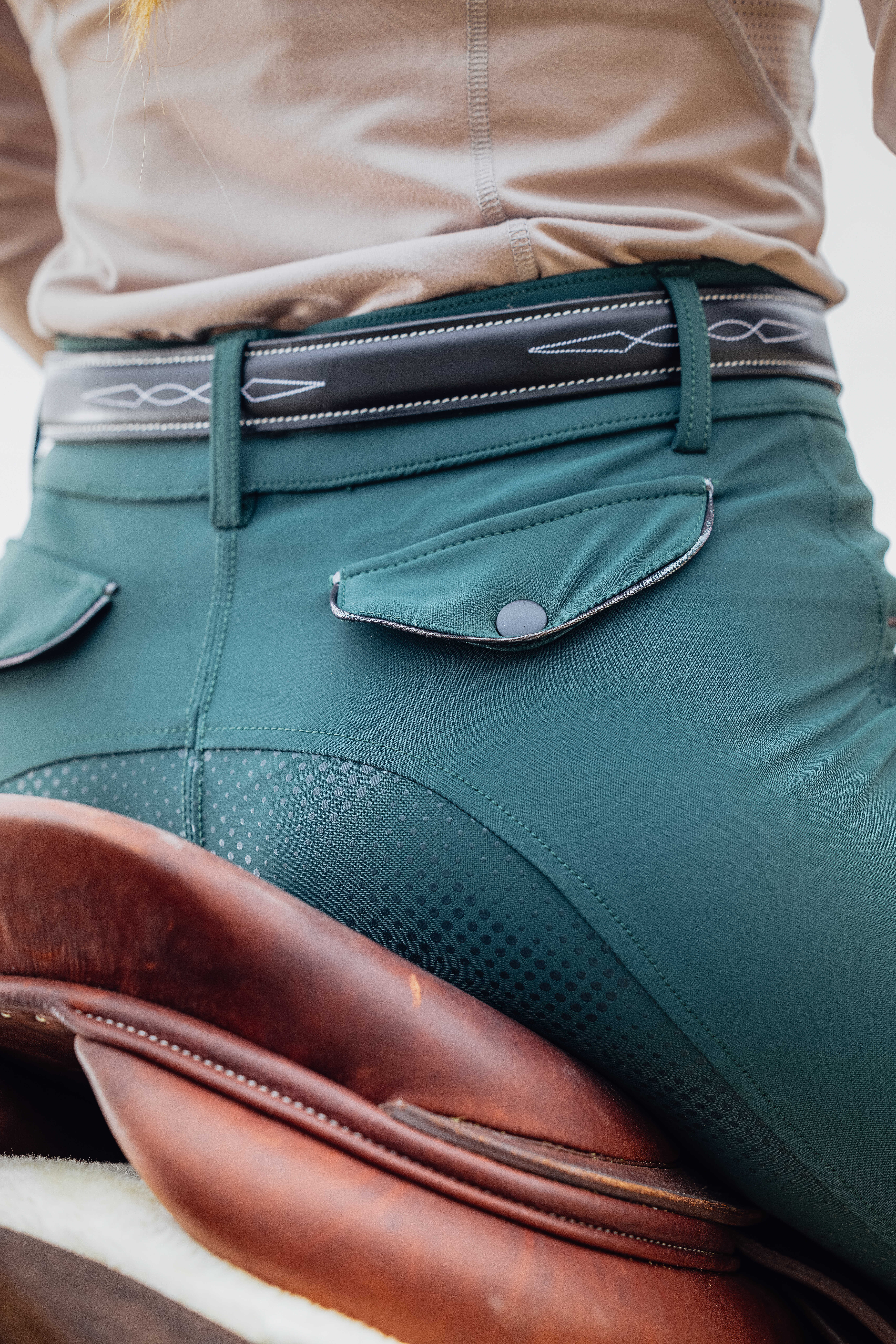 Equitheme Beverly Riding Breeches Dark green - 4