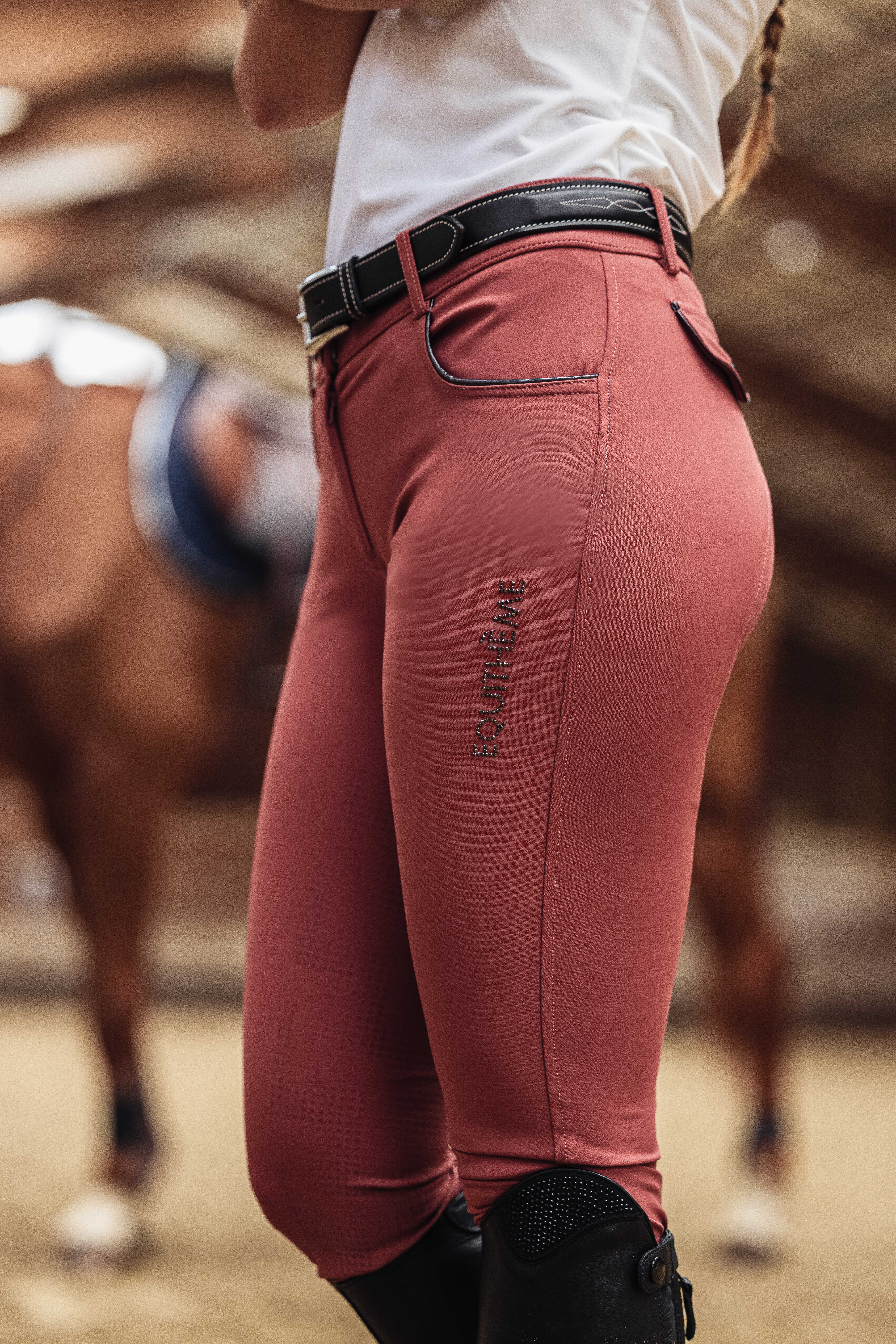 Equitheme Beverly Ridbyxor Rosa - 2