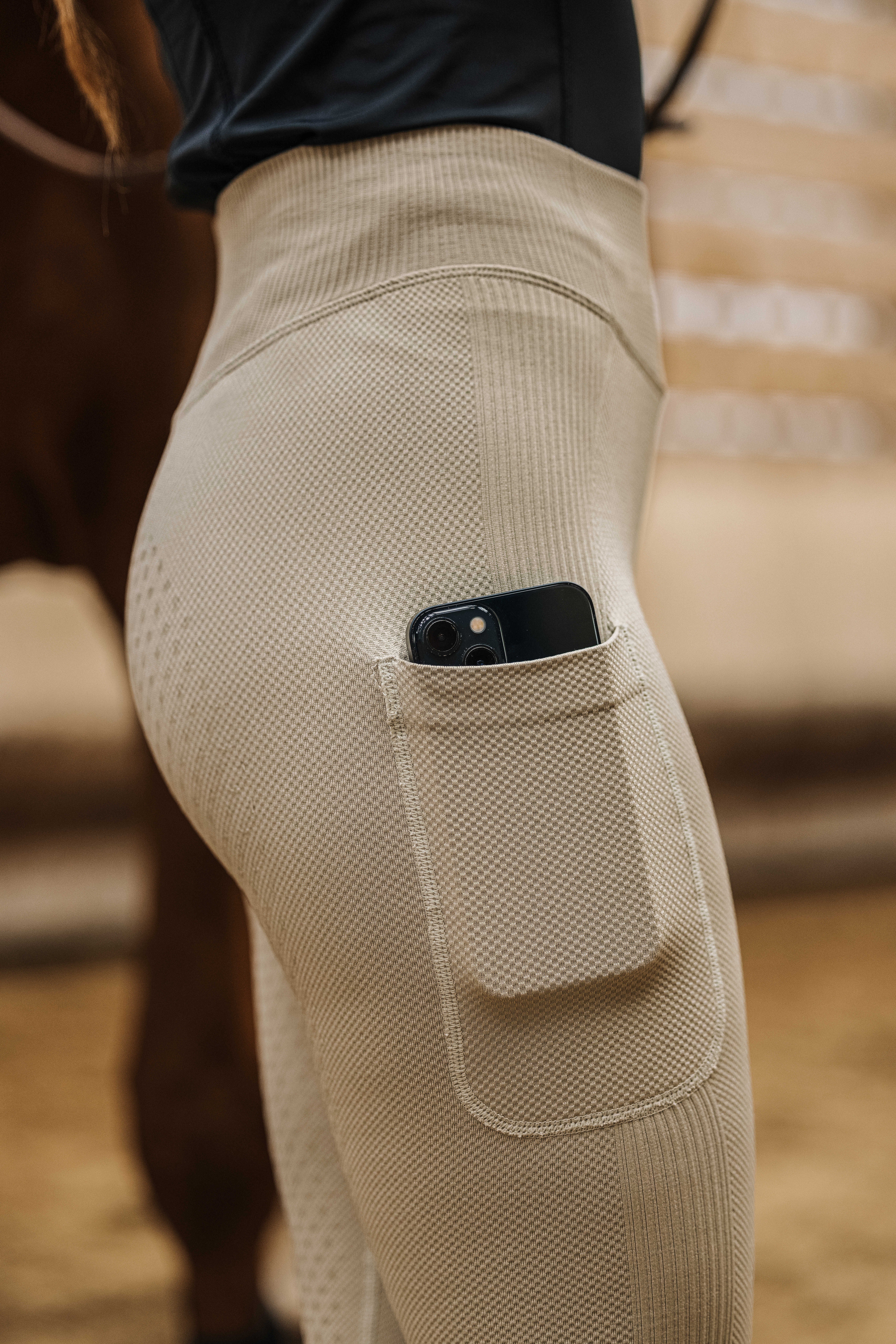 Equitheme Acacia Riding Tights Beige - 2