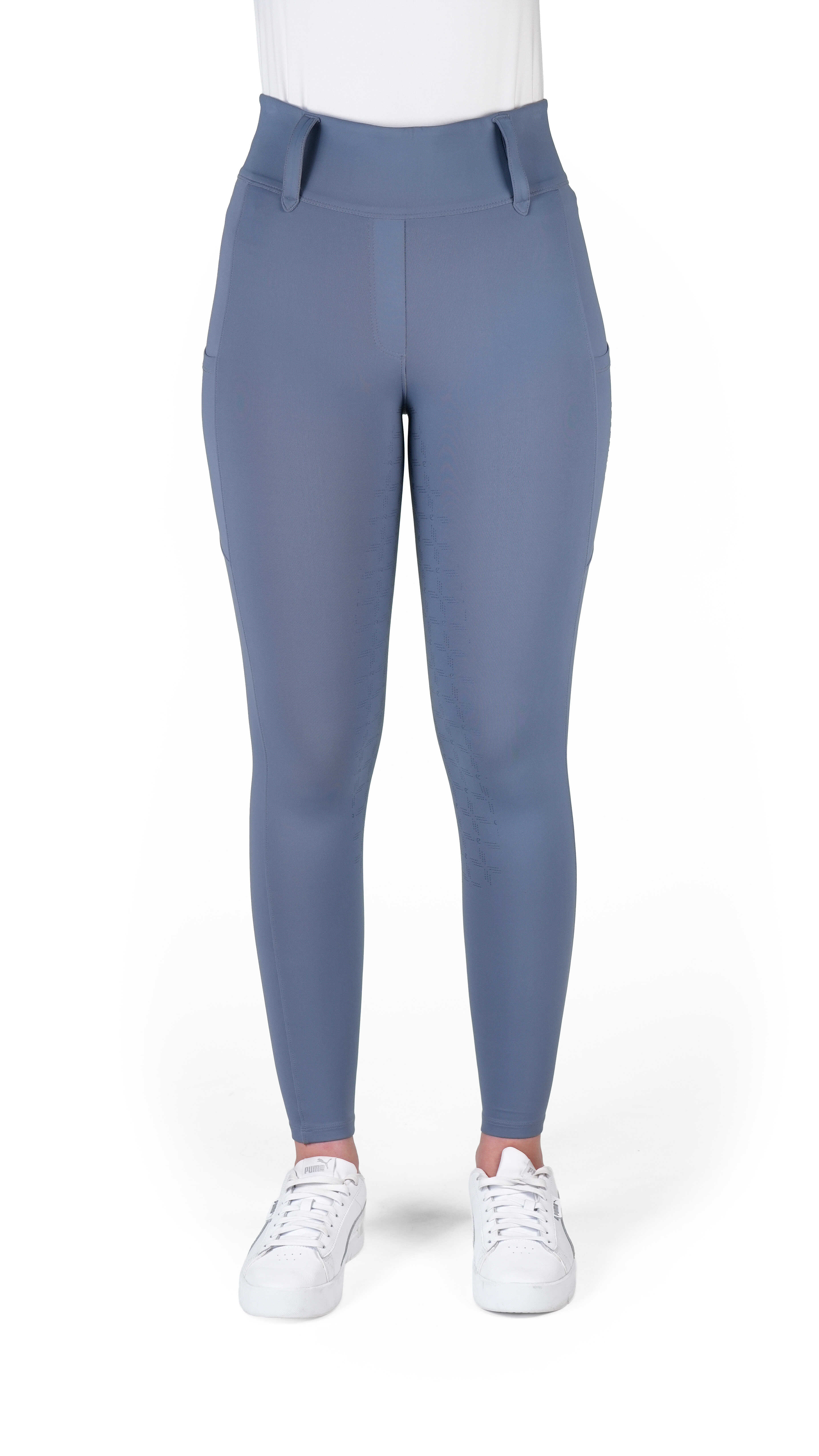 Equitheme Alize Silicone Helskodda Ridtights Grå - 3