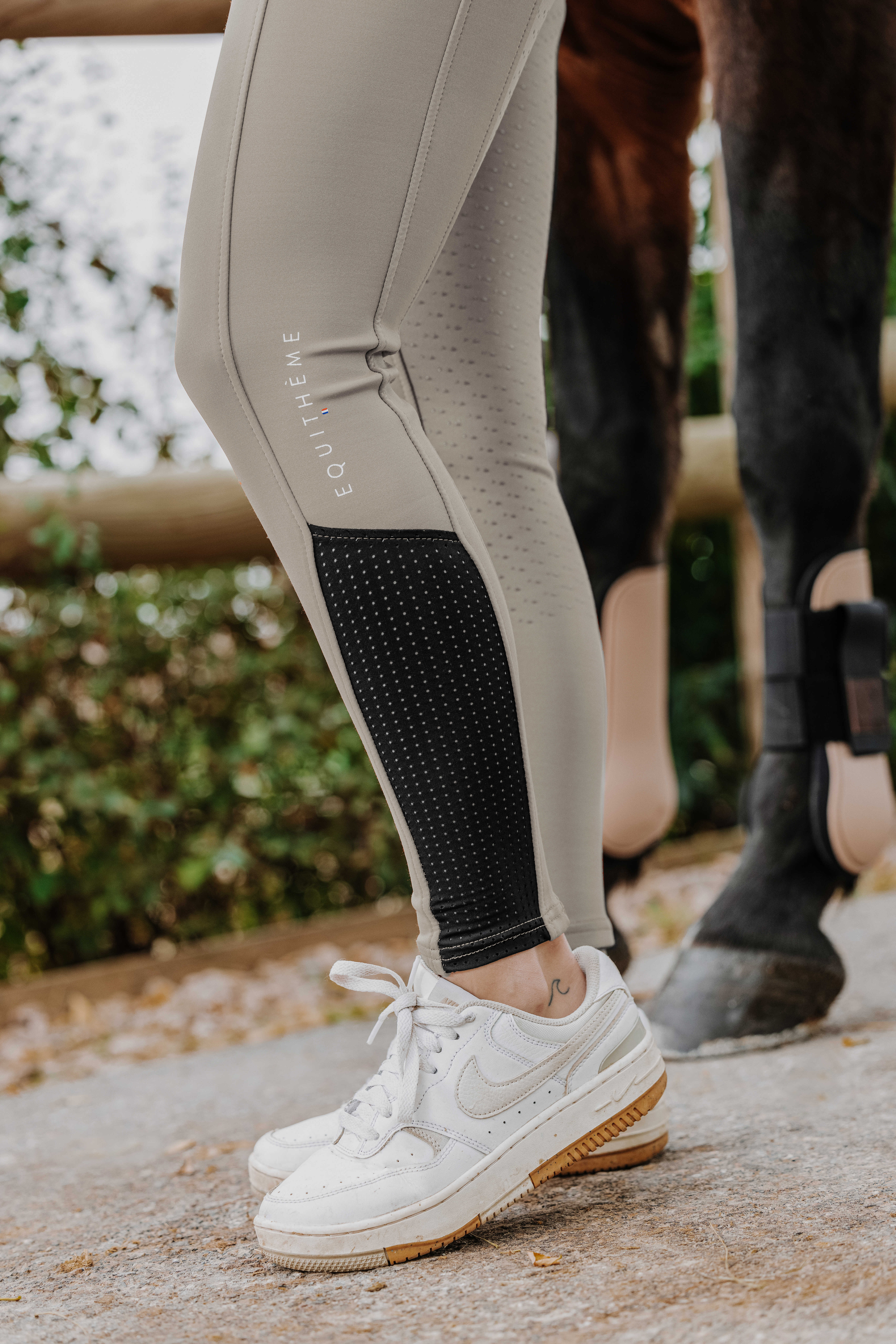 Equitheme Brigitte Silicone Full-Seat Riding Tights Taupe - 5