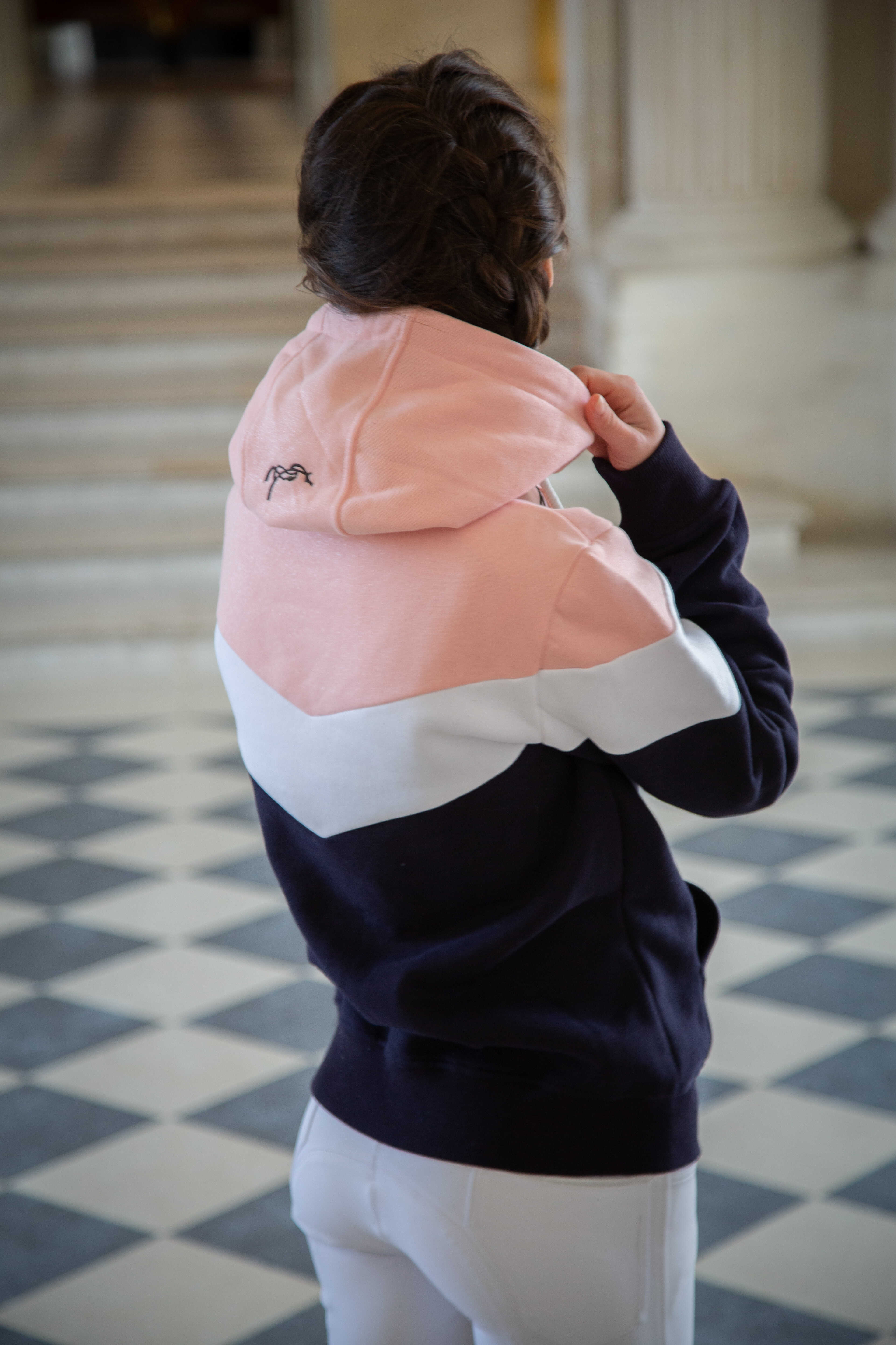 Pénélope Artemis Hoodie Navy/white/pink - 5
