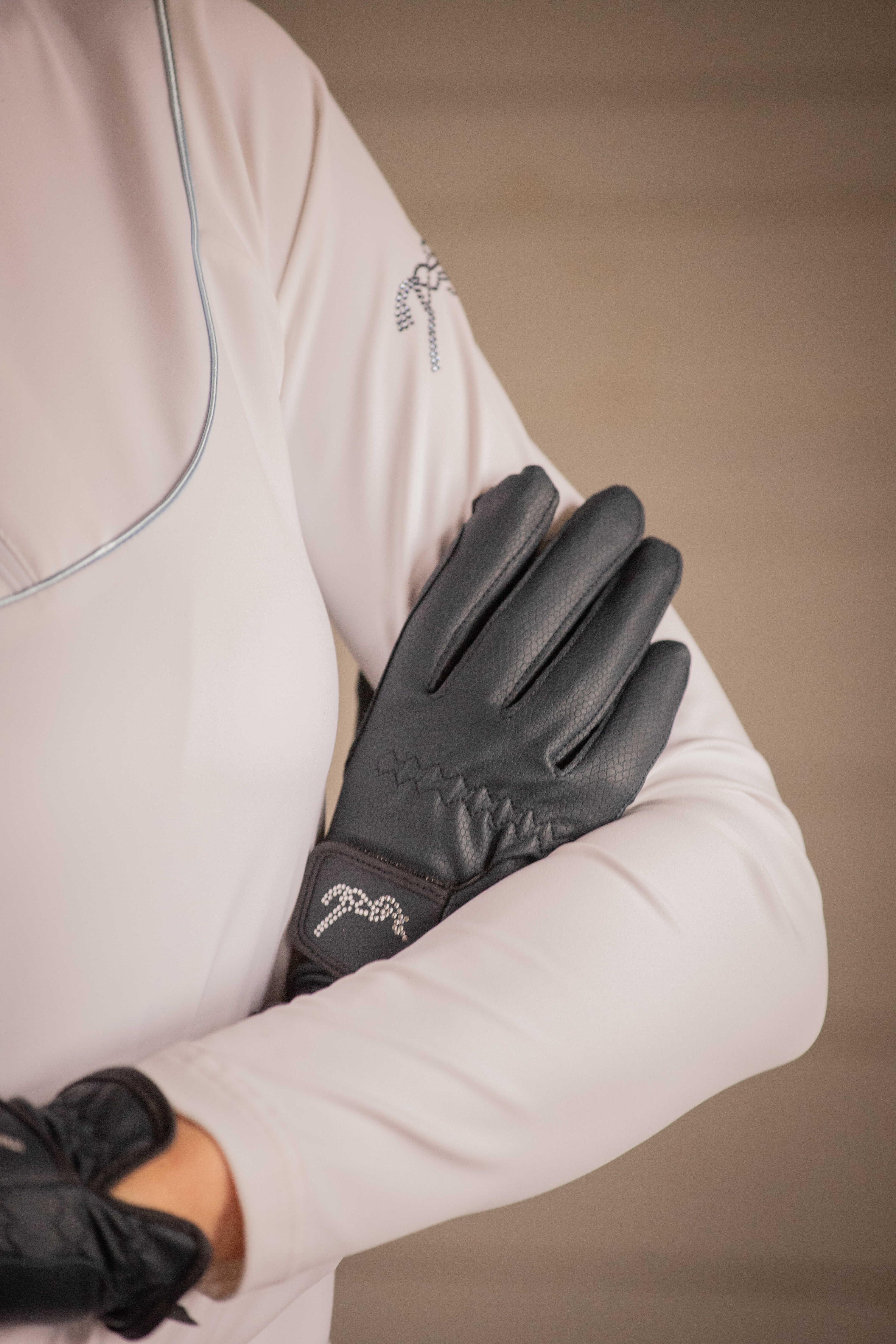 Penelope Lyoni Riding Gloves Navy blue - 5