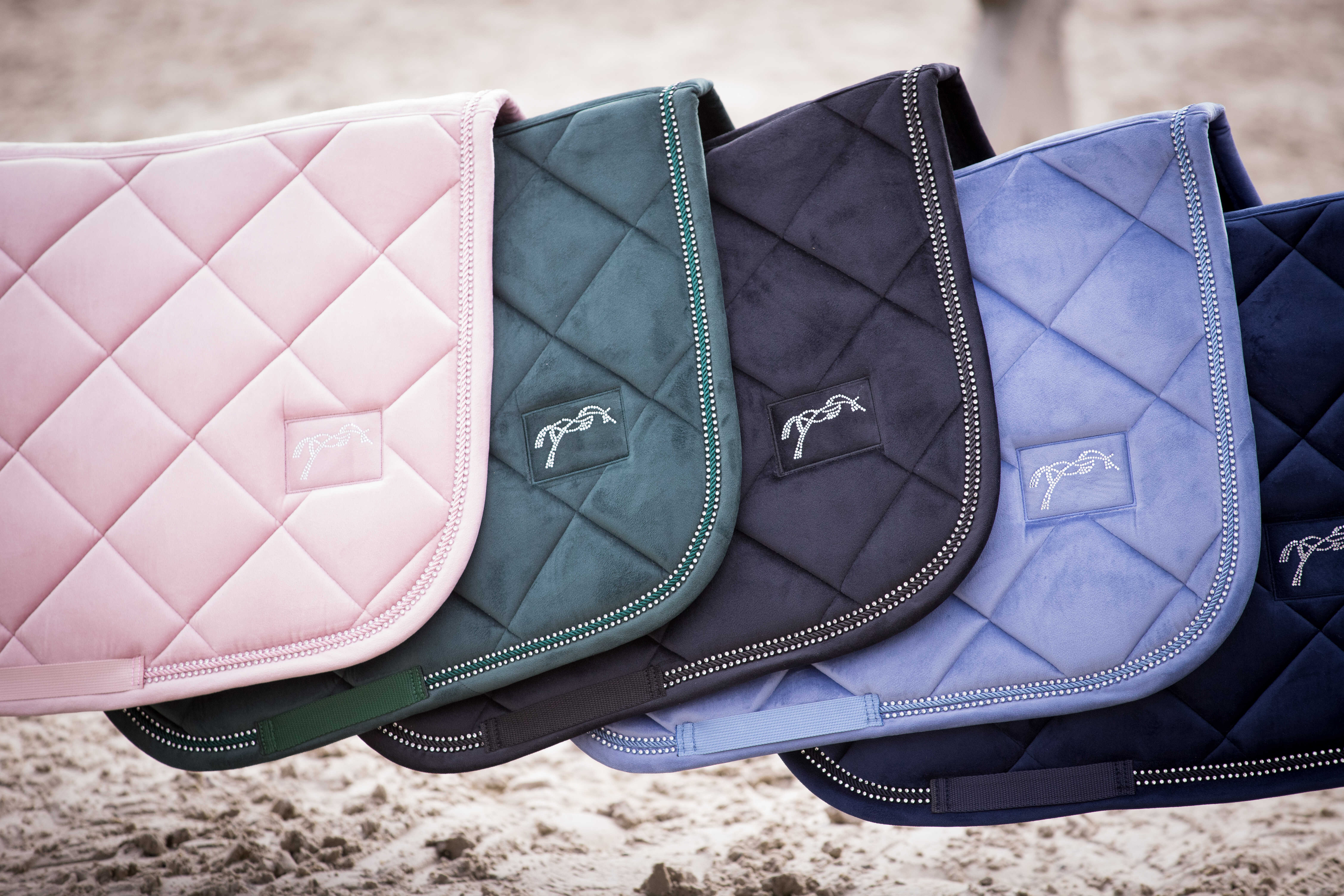 Penelope New Strass Schabrak Blå/Grå, Ponny