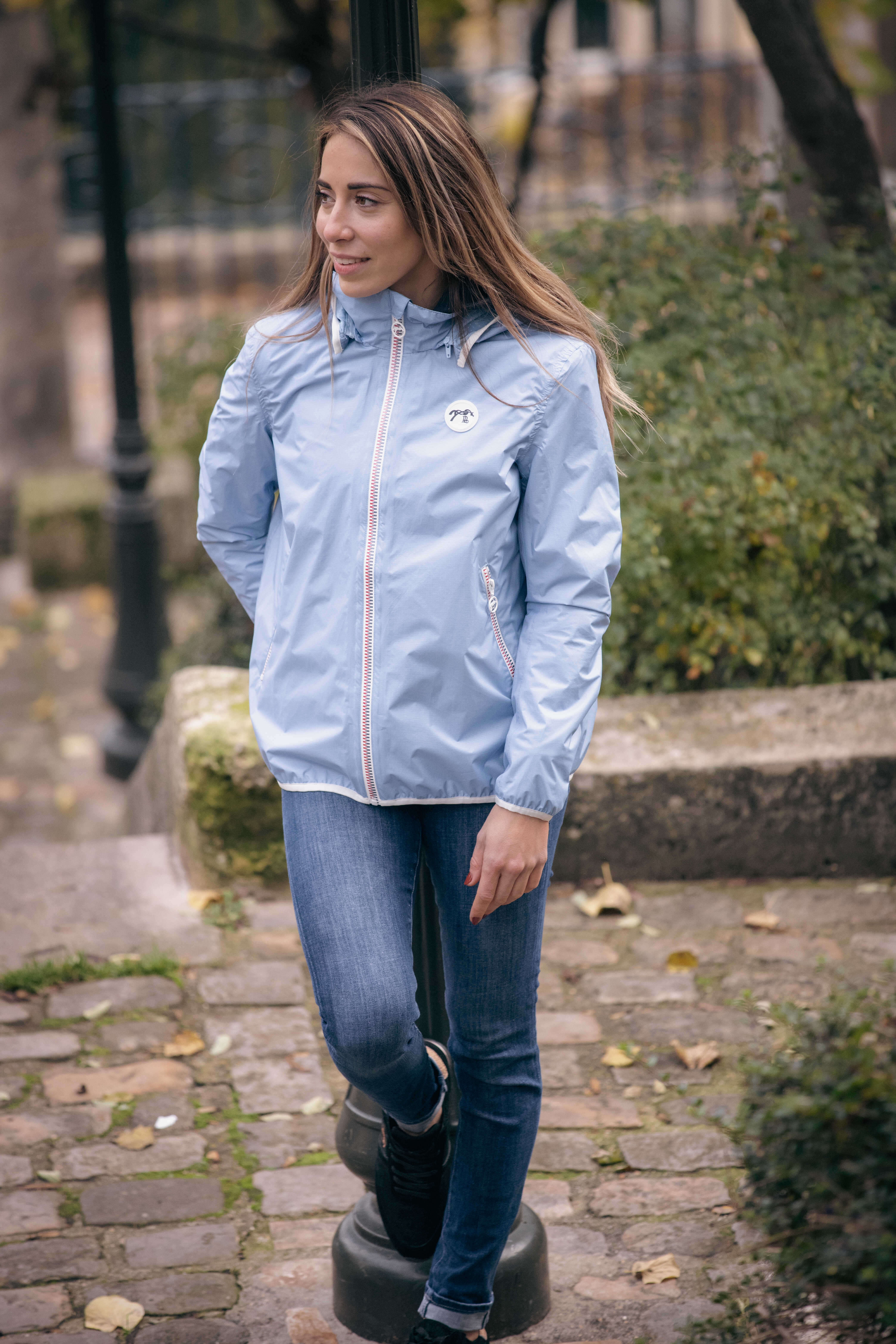 Penelope Rainshort Rain Jacket Light blue - 3