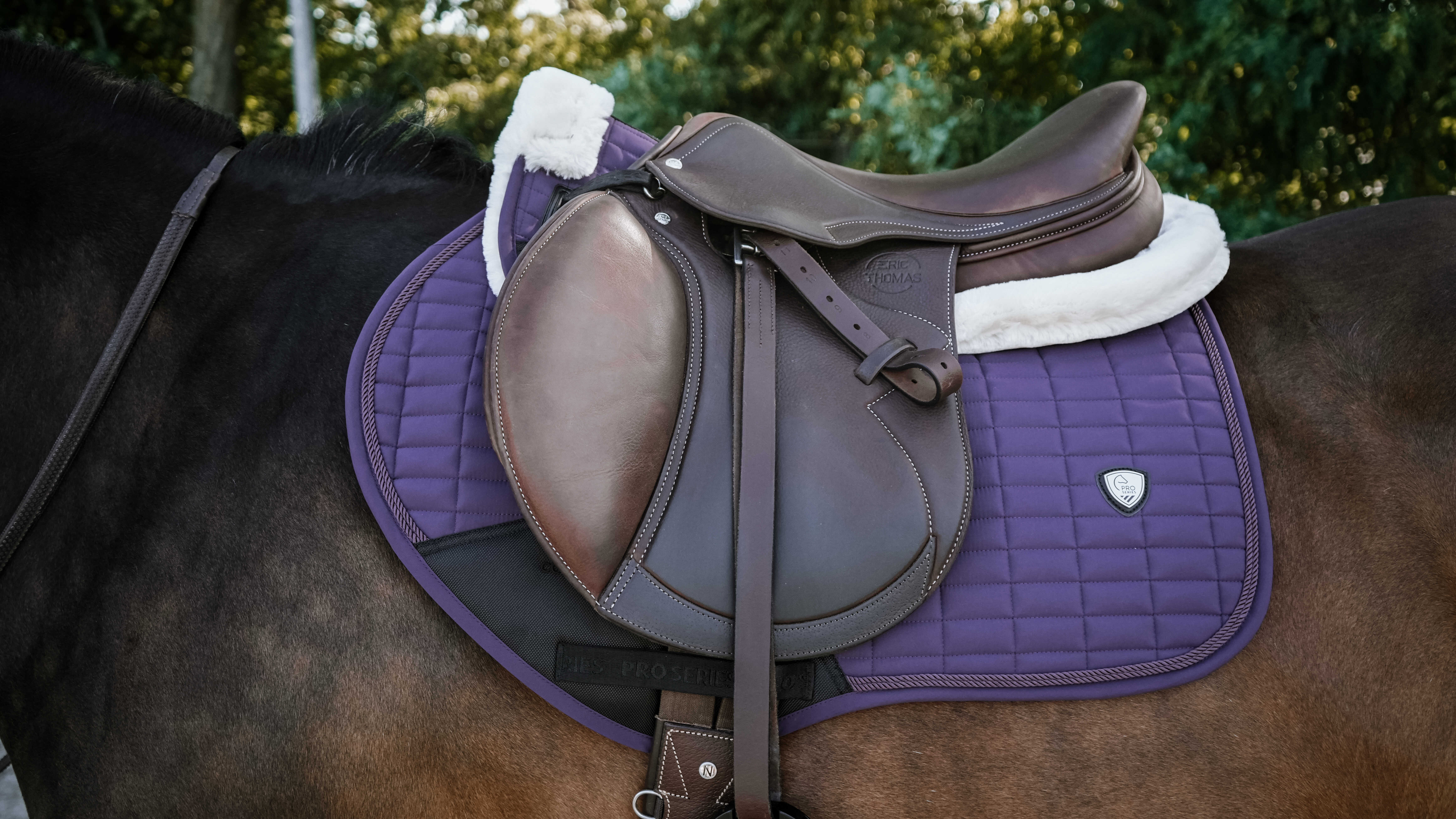 Pro Series Combo Master Saddle Pad Plum - 2