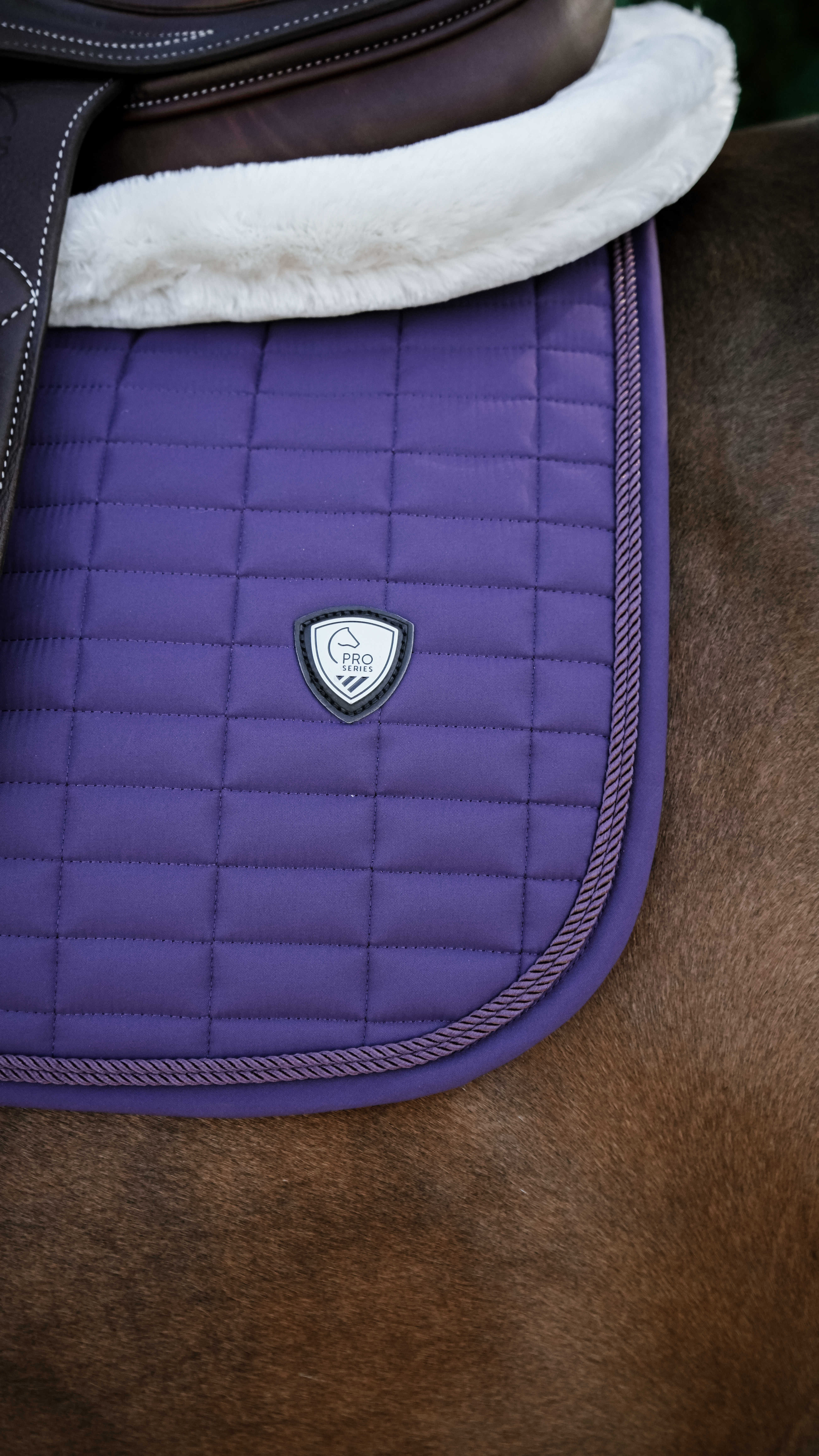 Pro Series Combo Master Saddle Pad Plum - 5