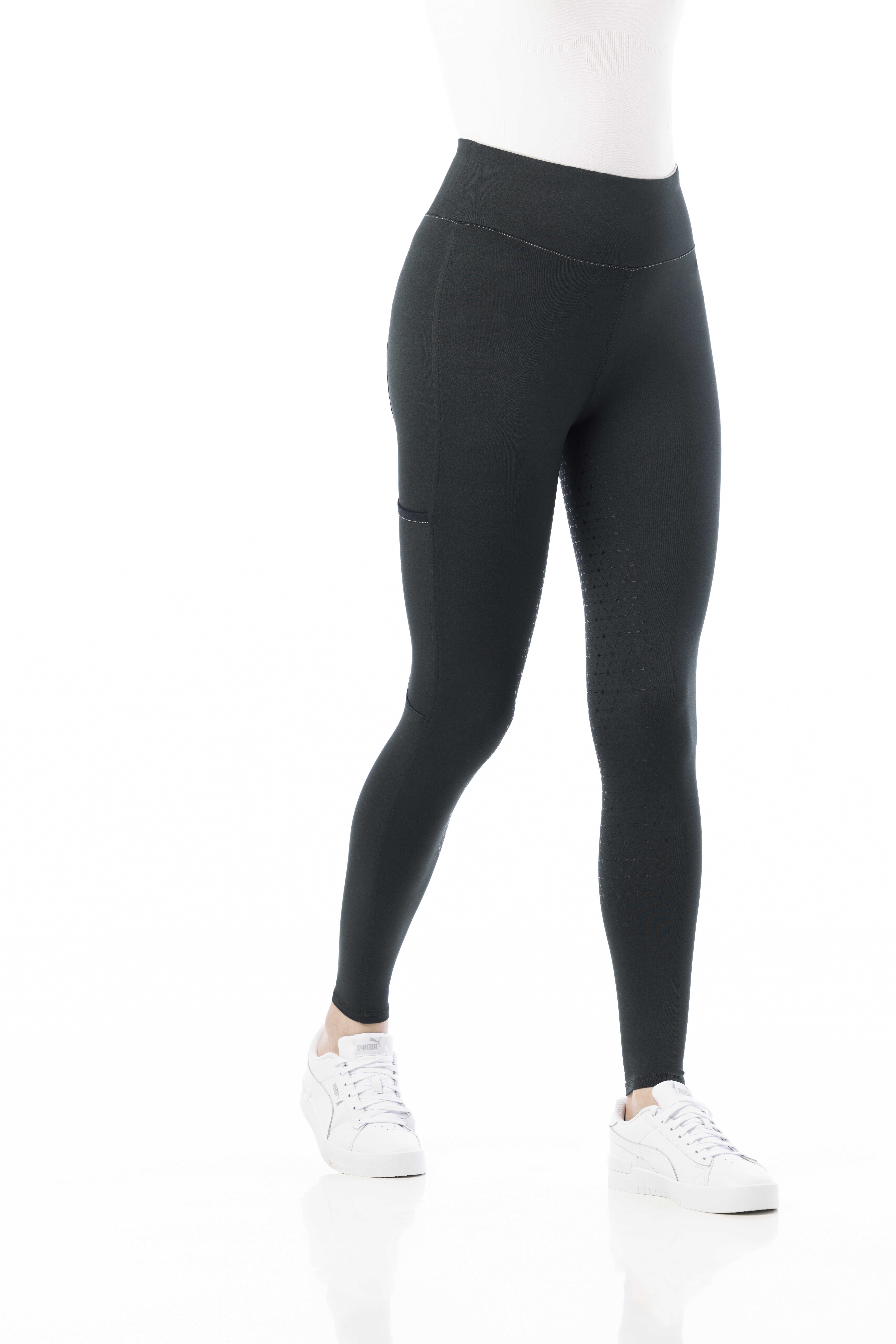 Equitheme Lyly Pull-on Silicone Riding Tights Green - 3