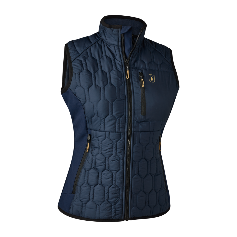 Deerhunter® Lady Mossdale quiltad väst stl. 36-48. Mörkblå