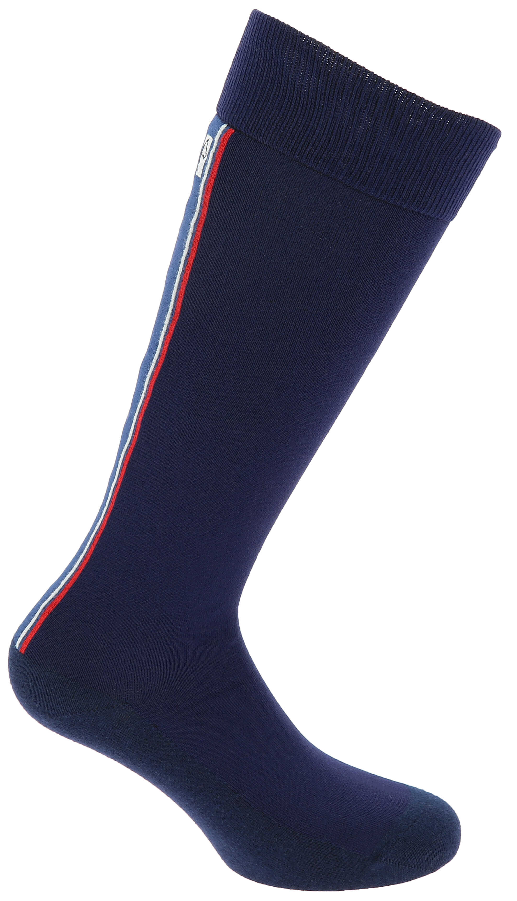 Equitheme Classic Riding Socks, Navy with Stripes