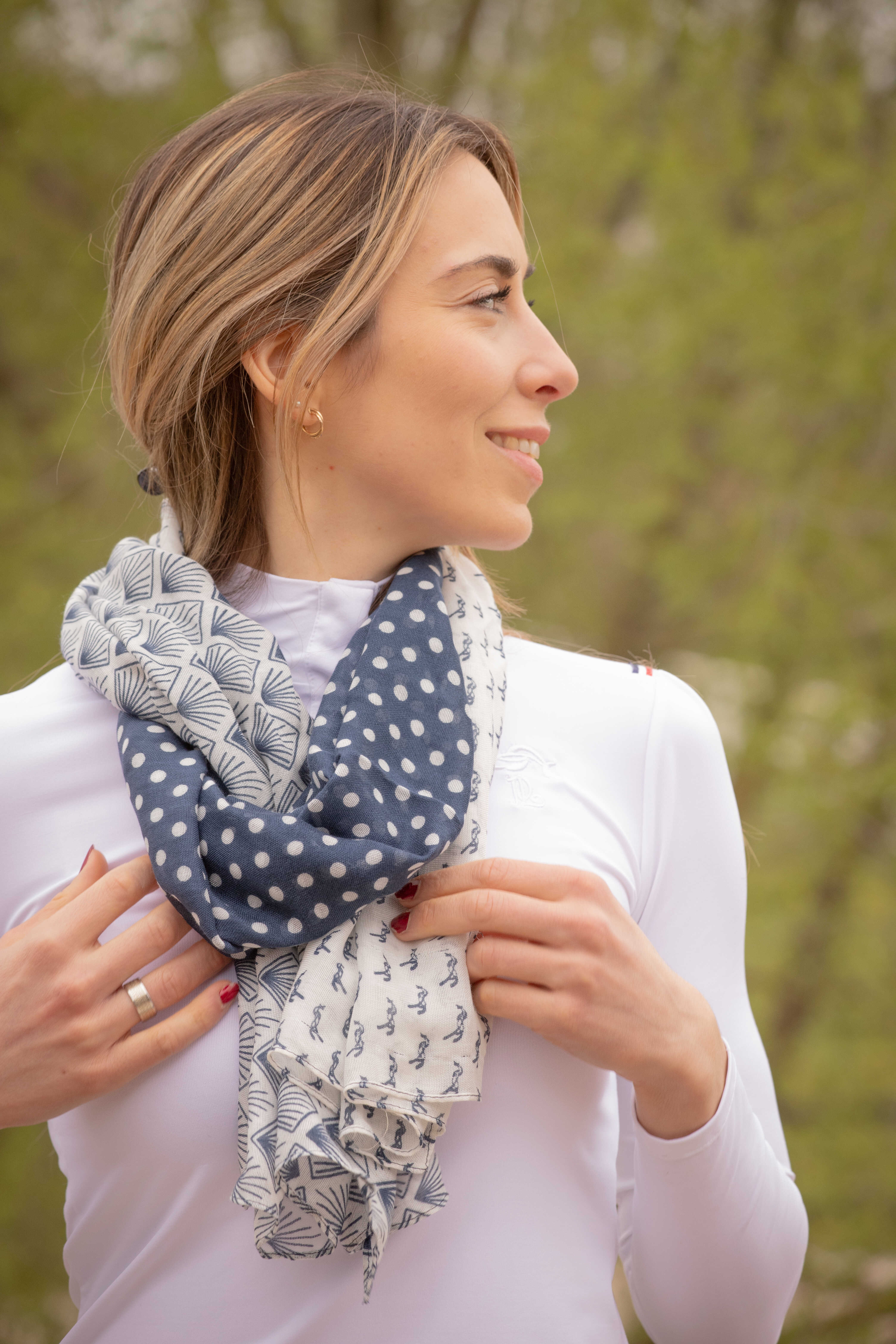 Pénélope Alix Scarf Grey/Ecru - 4