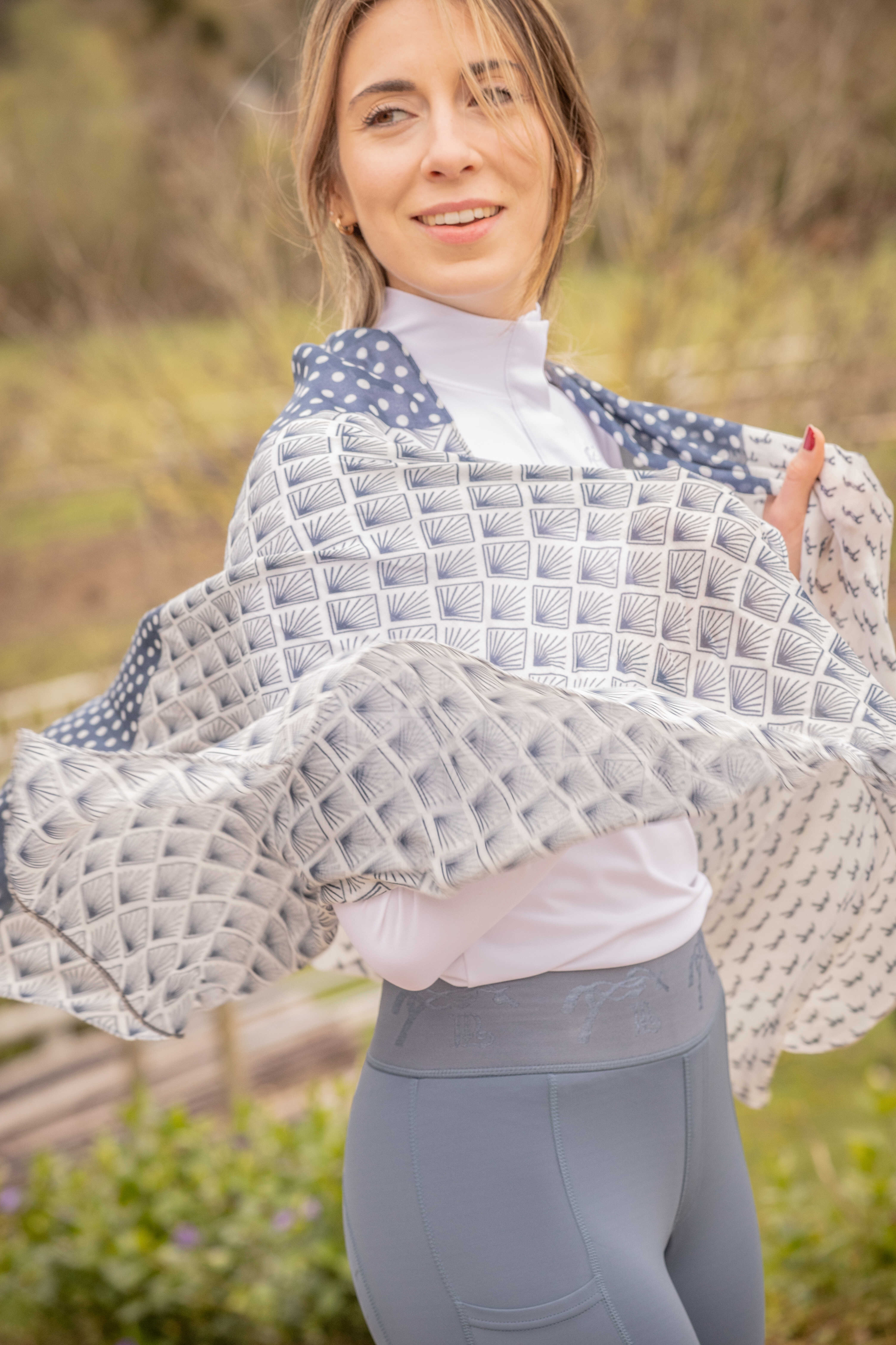 Pénélope Alix Scarf Grey/Ecru - 5