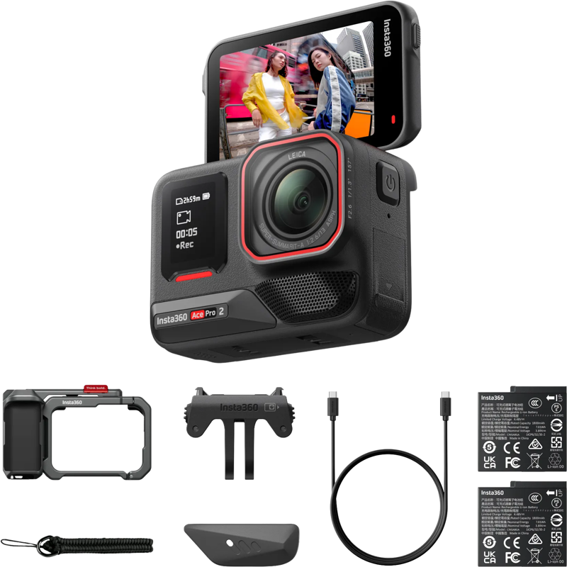 Insta360 Ace Pro 2 Dual Battery Xplorer Bundle（Dark Gray） - 12