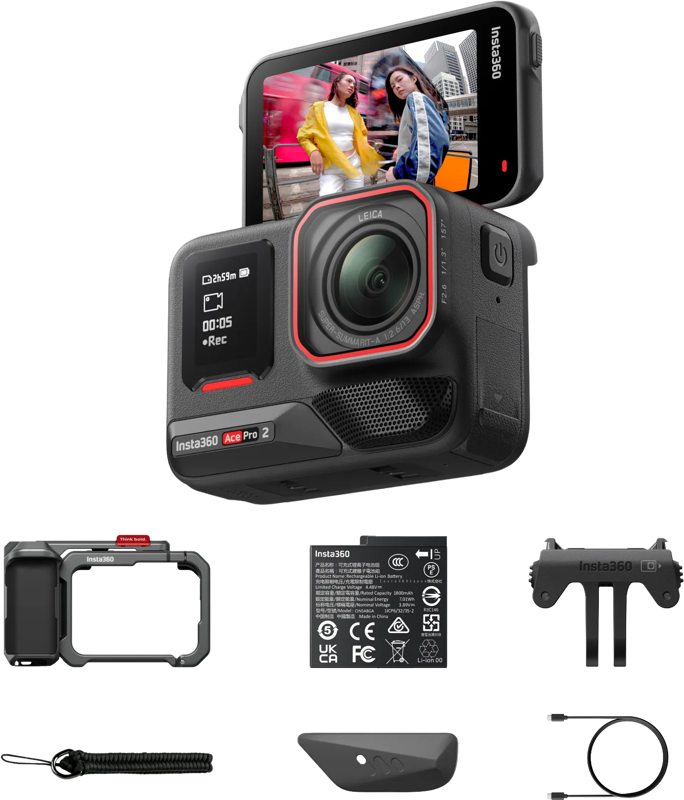 Insta360 Ace Pro 2 Single Battery Xplorer Bundle（Dark Gray） – för filmskapare - 12