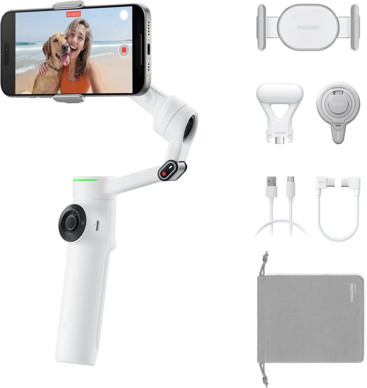 Insta360 Flow 2 Pro Creator Bundle (Summit White)