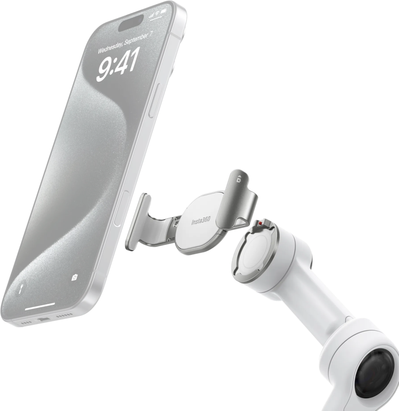 Insta360 Flow 2 Pro Magnetic Phone Clamp (Summit White)