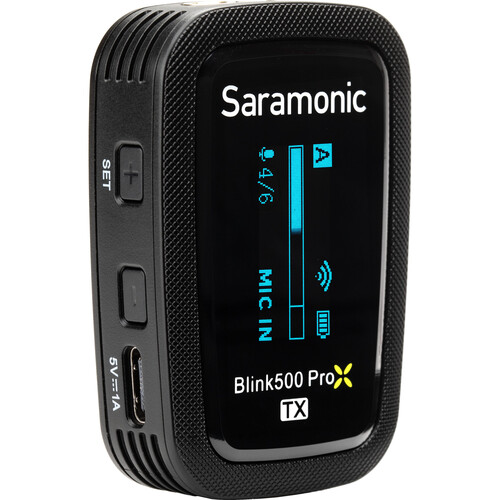 Saramonic Blink 500 ProX TX Transmitter  Including furry windscreen, SR-M1 Lavalier Microphone - 5