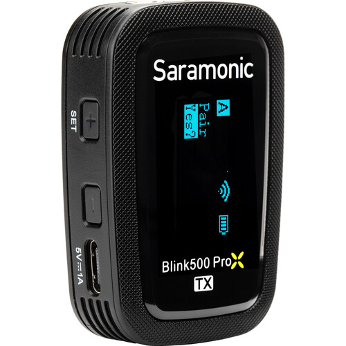 Saramonic Blink 500 ProX TX Transmitter  Including furry windscreen, SR-M1 Lavalier Microphone - 7